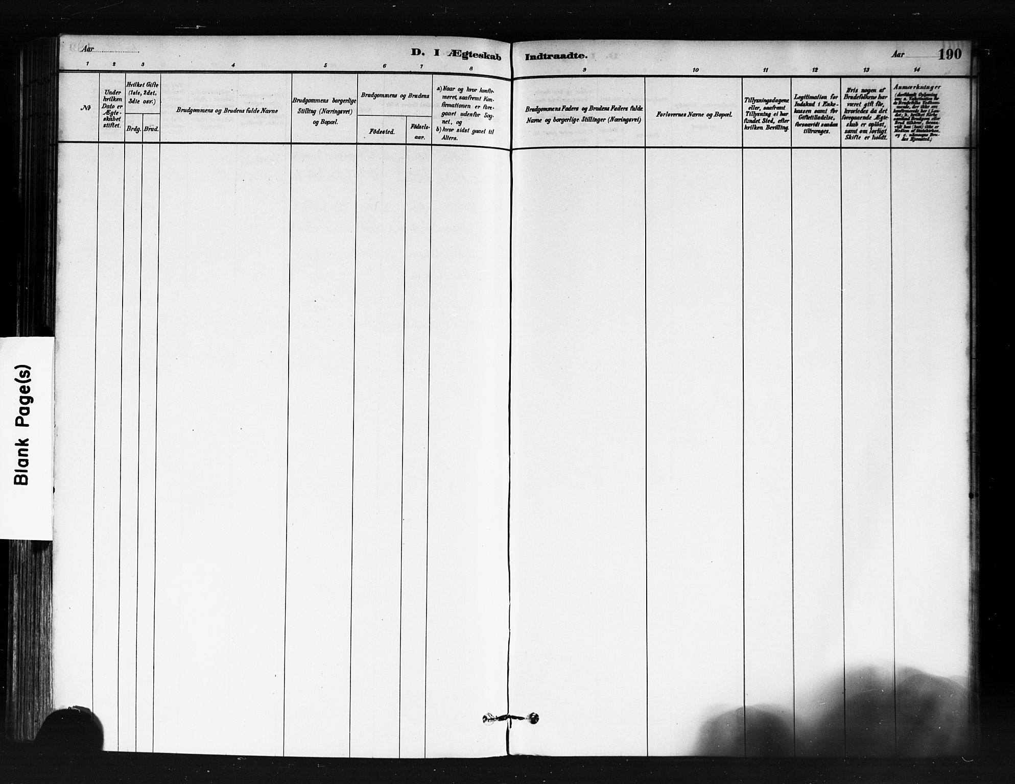 Sagene prestekontor Kirkebøker, AV/SAO-A-10796/F/L0002: Parish register (official) no. 2, 1880-1897, p. 190