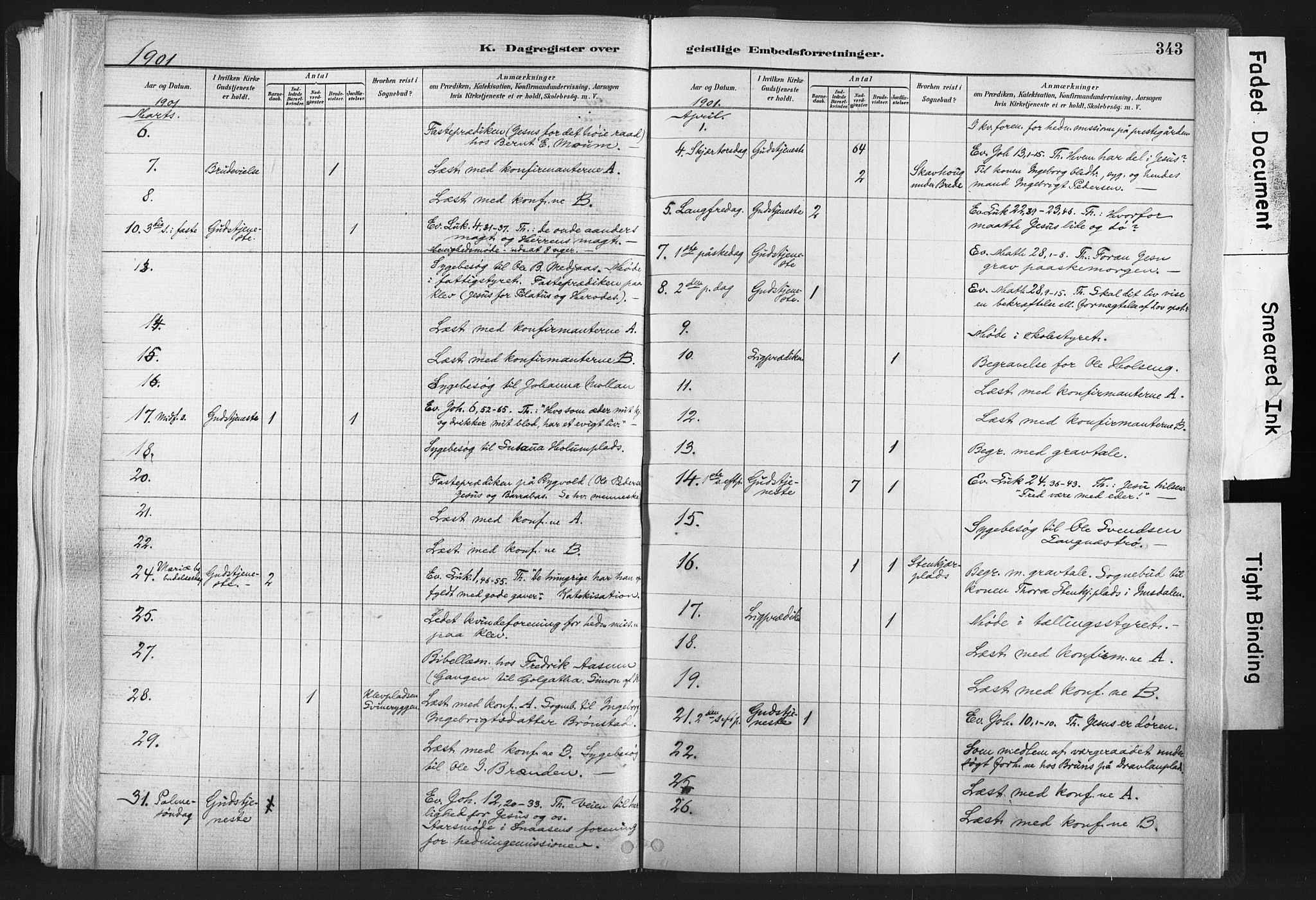 Ministerialprotokoller, klokkerbøker og fødselsregistre - Nord-Trøndelag, SAT/A-1458/749/L0474: Parish register (official) no. 749A08, 1887-1903, p. 343