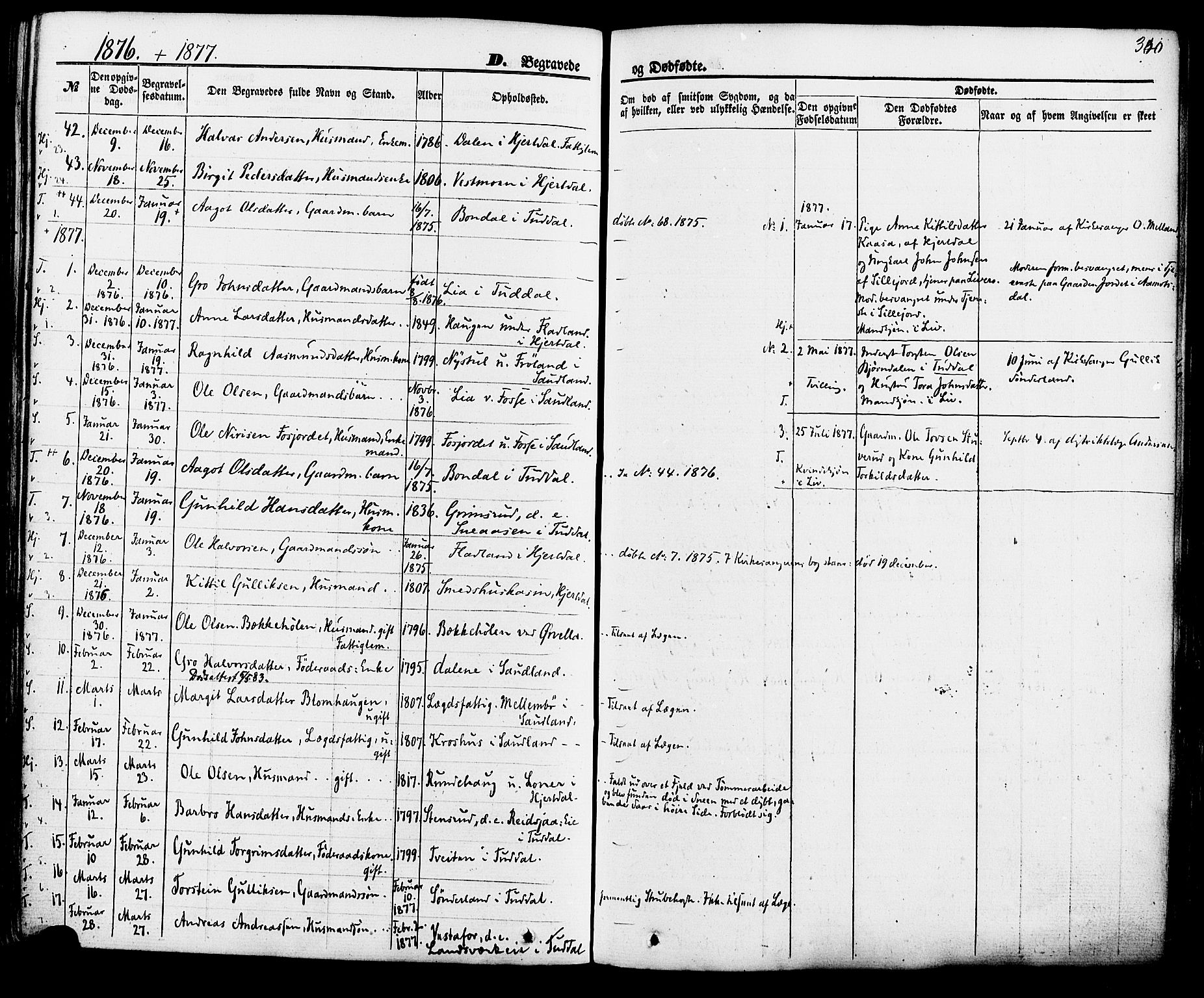 Hjartdal kirkebøker, SAKO/A-270/F/Fa/L0009: Parish register (official) no. I 9, 1860-1879, p. 340