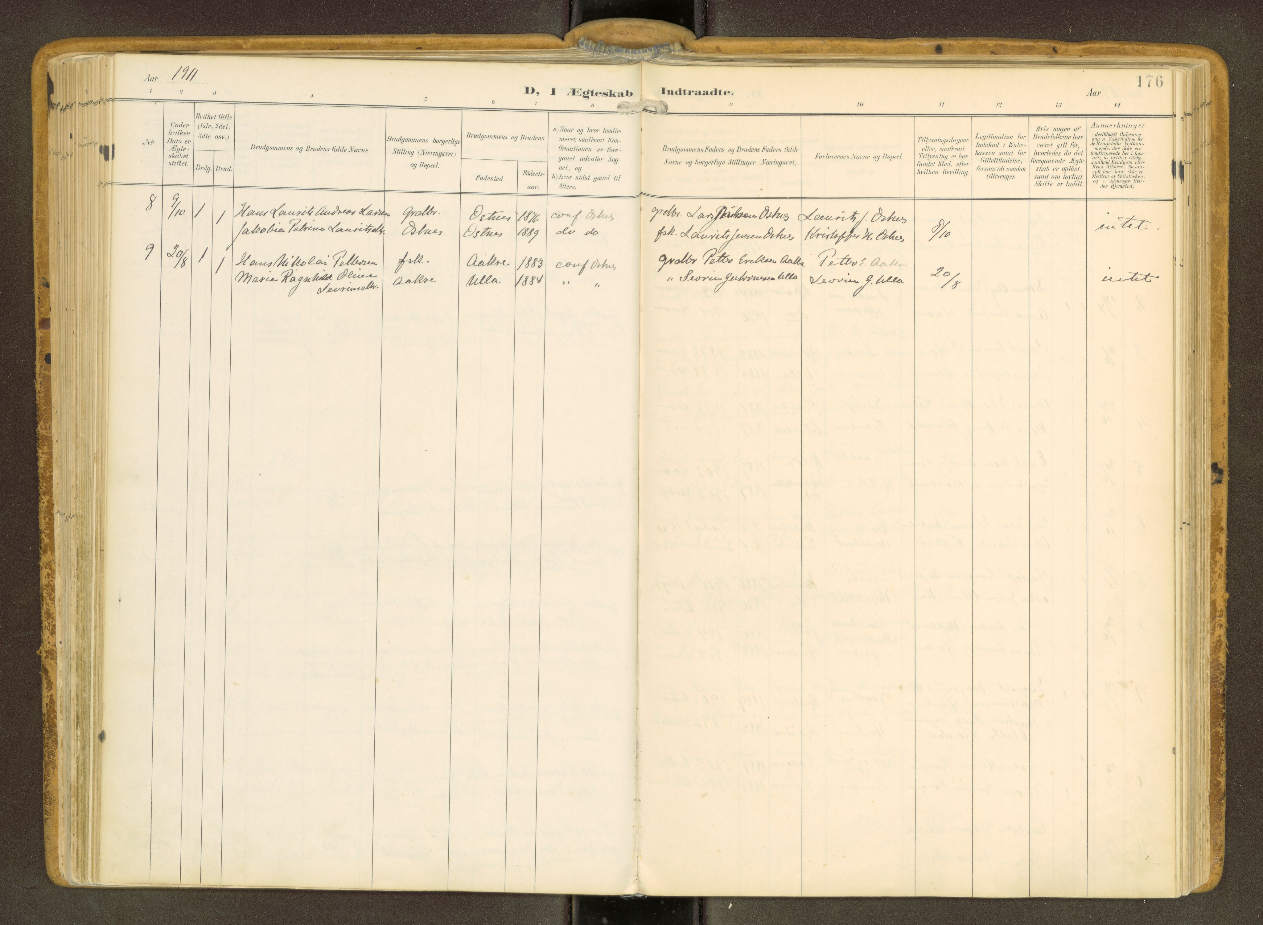 Ministerialprotokoller, klokkerbøker og fødselsregistre - Møre og Romsdal, AV/SAT-A-1454/536/L0517: Parish register (official) no. 536A--, 1897-1917, p. 176