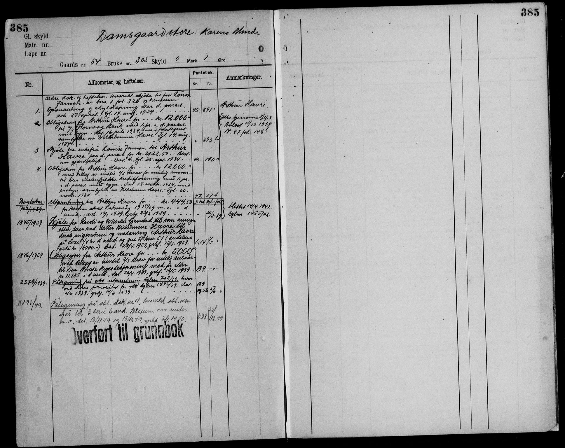 Midhordland sorenskriveri, AV/SAB-A-3001/1/G/Ga/Gab/L0116: Mortgage register no. II.A.b.116, p. 385