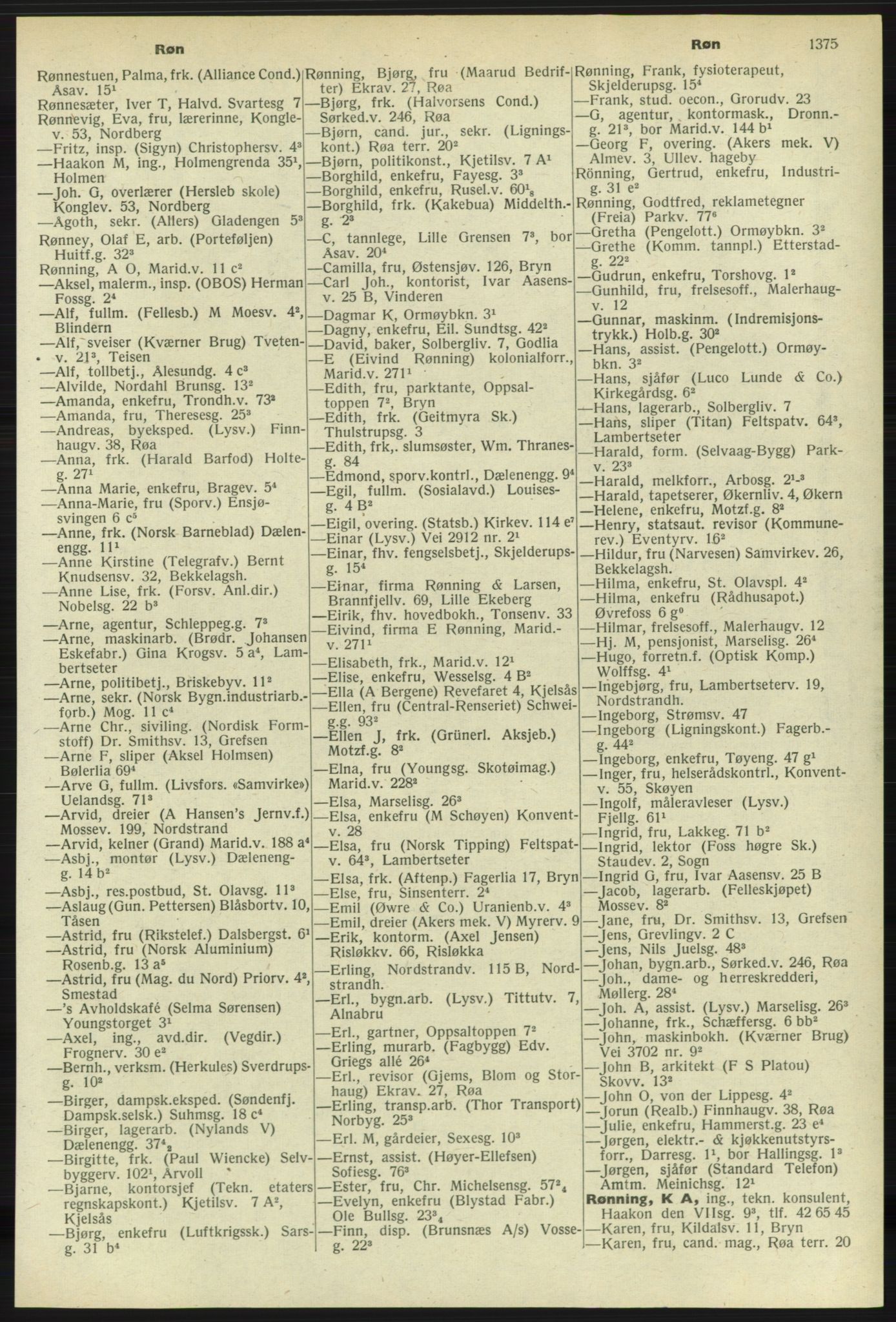 Kristiania/Oslo adressebok, PUBL/-, 1958-1959, p. 1375