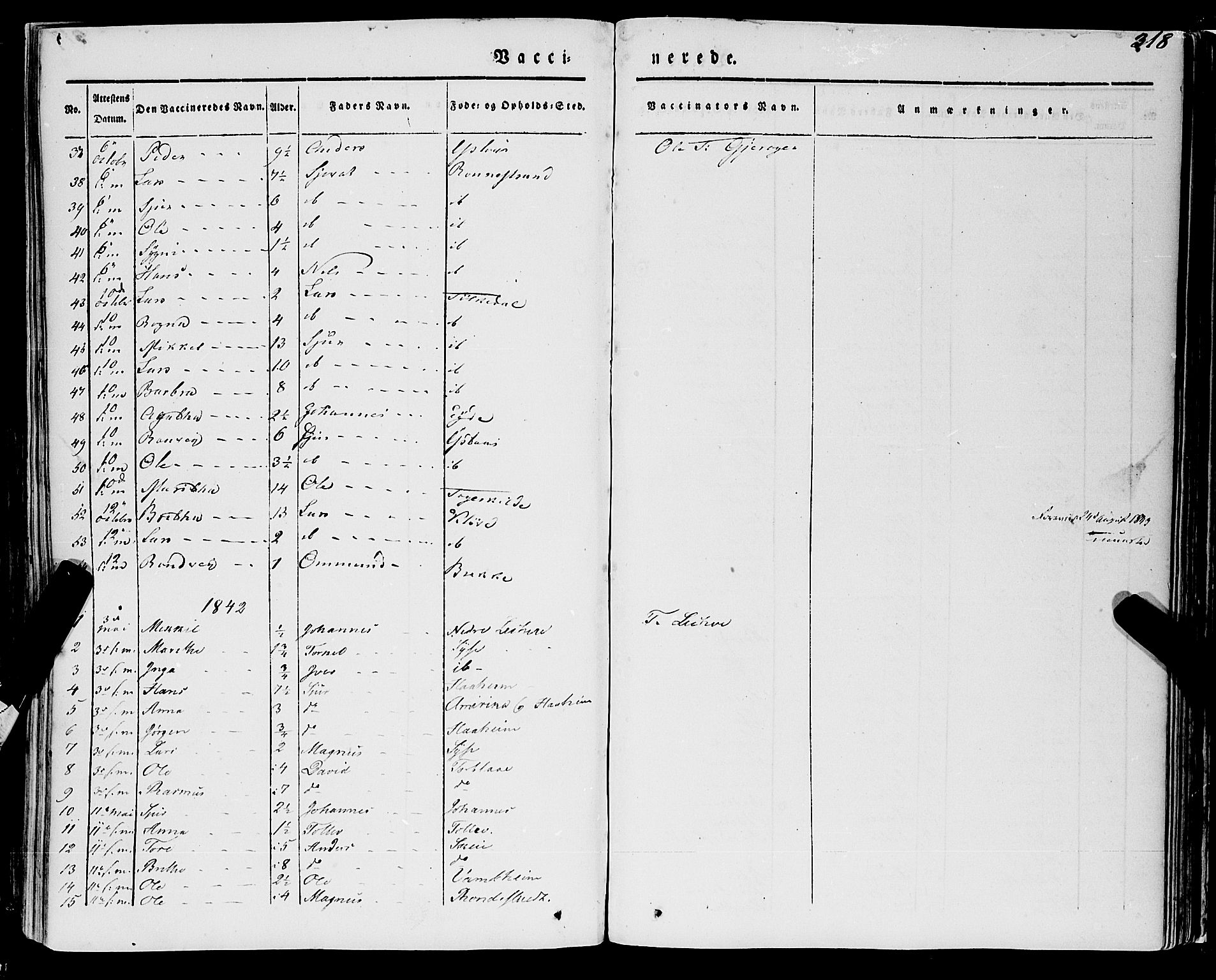 Ulvik sokneprestembete, AV/SAB-A-78801/H/Haa: Parish register (official) no. A 12, 1839-1853, p. 318