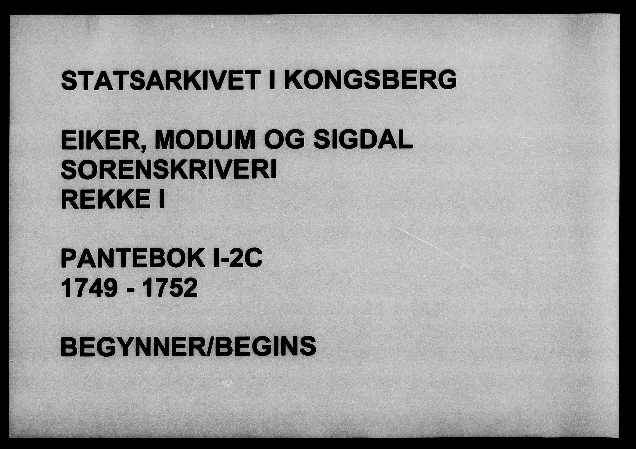 Eiker, Modum og Sigdal sorenskriveri, SAKO/A-123/G/Ga/Gaa/L0002c: Mortgage book no. I 2c, 1749-1752