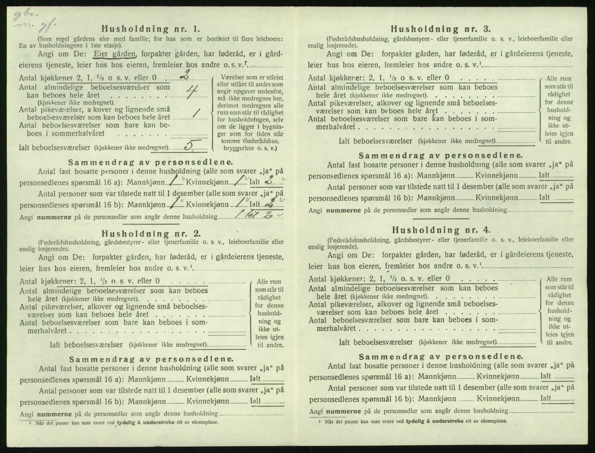 SAK, 1920 census for Eide, 1920, p. 169