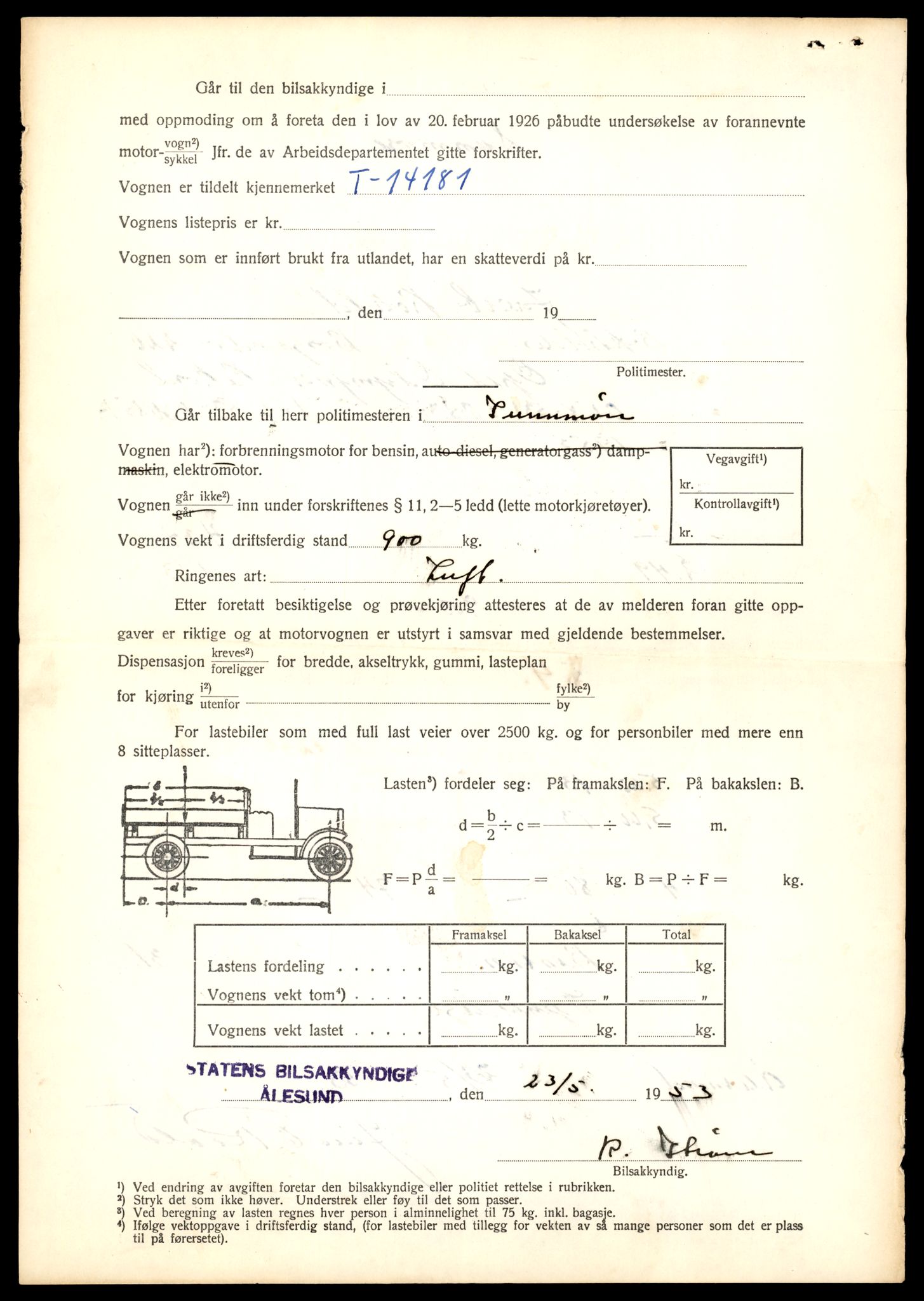 Møre og Romsdal vegkontor - Ålesund trafikkstasjon, AV/SAT-A-4099/F/Fe/L0043: Registreringskort for kjøretøy T 14080 - T 14204, 1927-1998, p. 2630