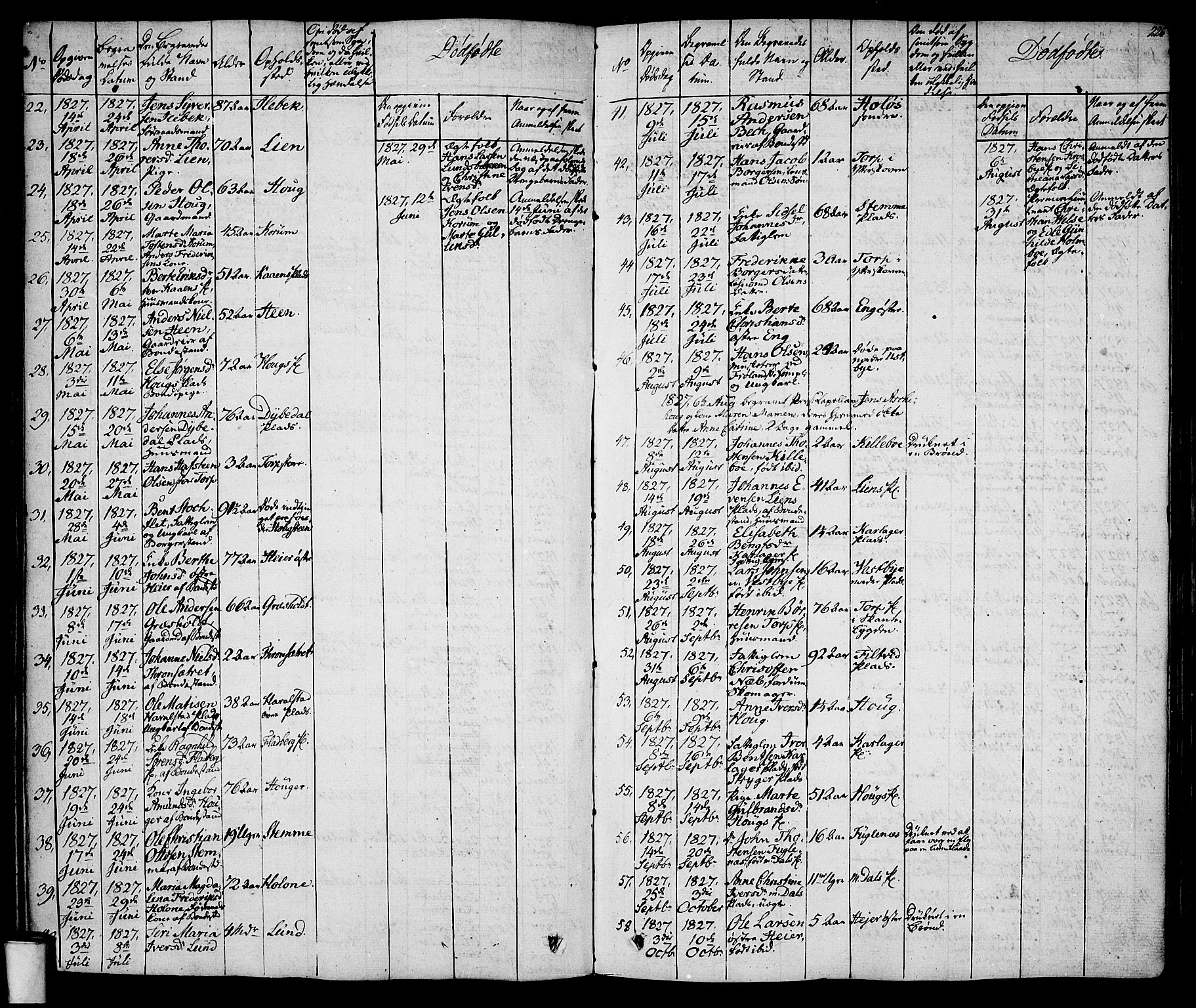 Rakkestad prestekontor Kirkebøker, SAO/A-2008/F/Fa/L0007: Parish register (official) no. I 7, 1825-1841, p. 226