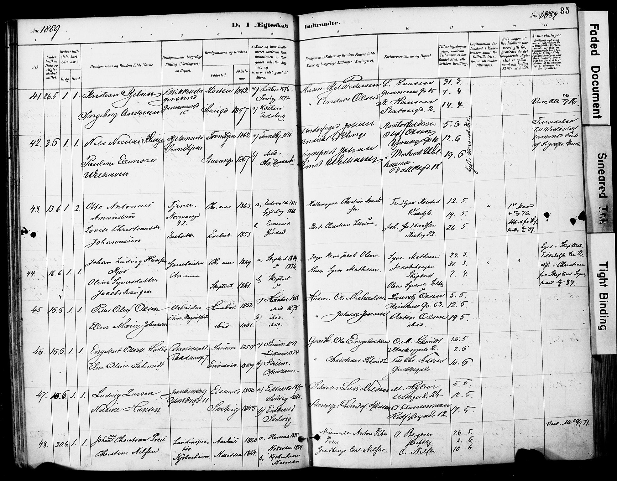 Grønland prestekontor Kirkebøker, AV/SAO-A-10848/F/Fa/L0013: Parish register (official) no. 13, 1887-1906, p. 35