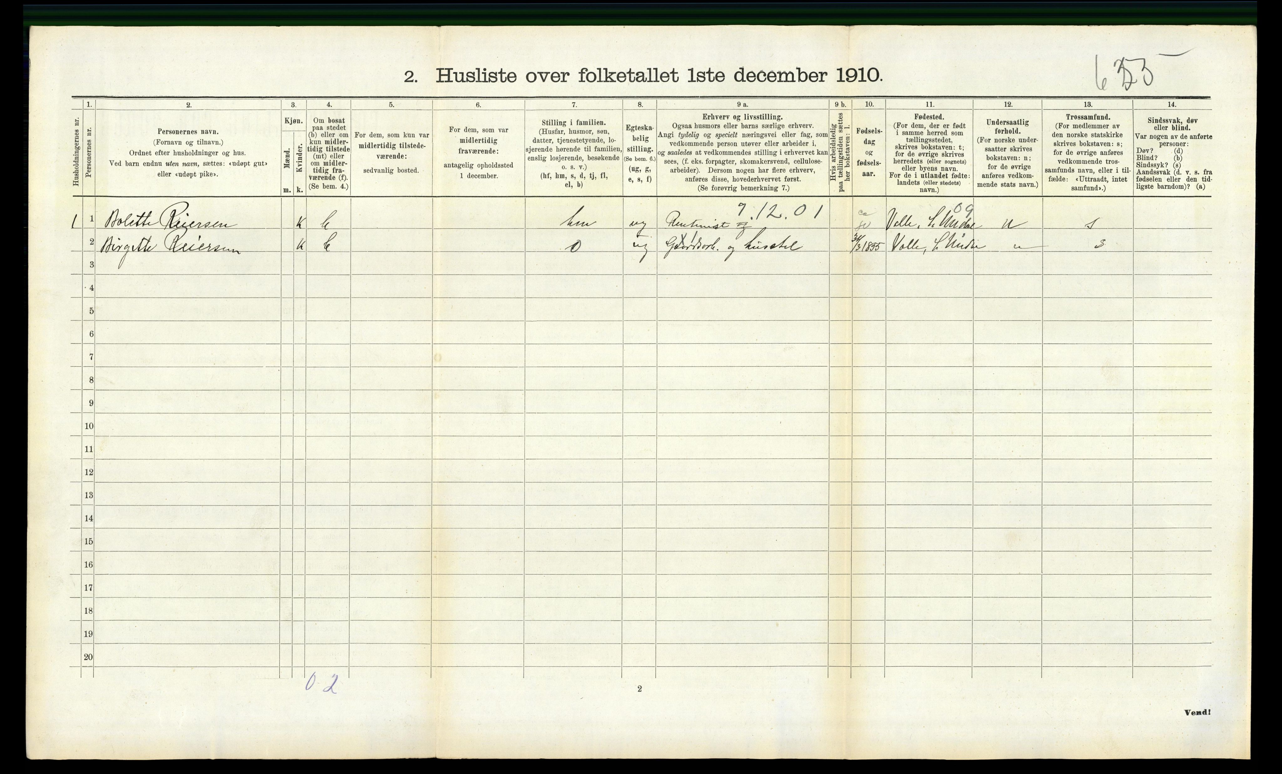 RA, 1910 census for Halse og Harkmark, 1910, p. 843