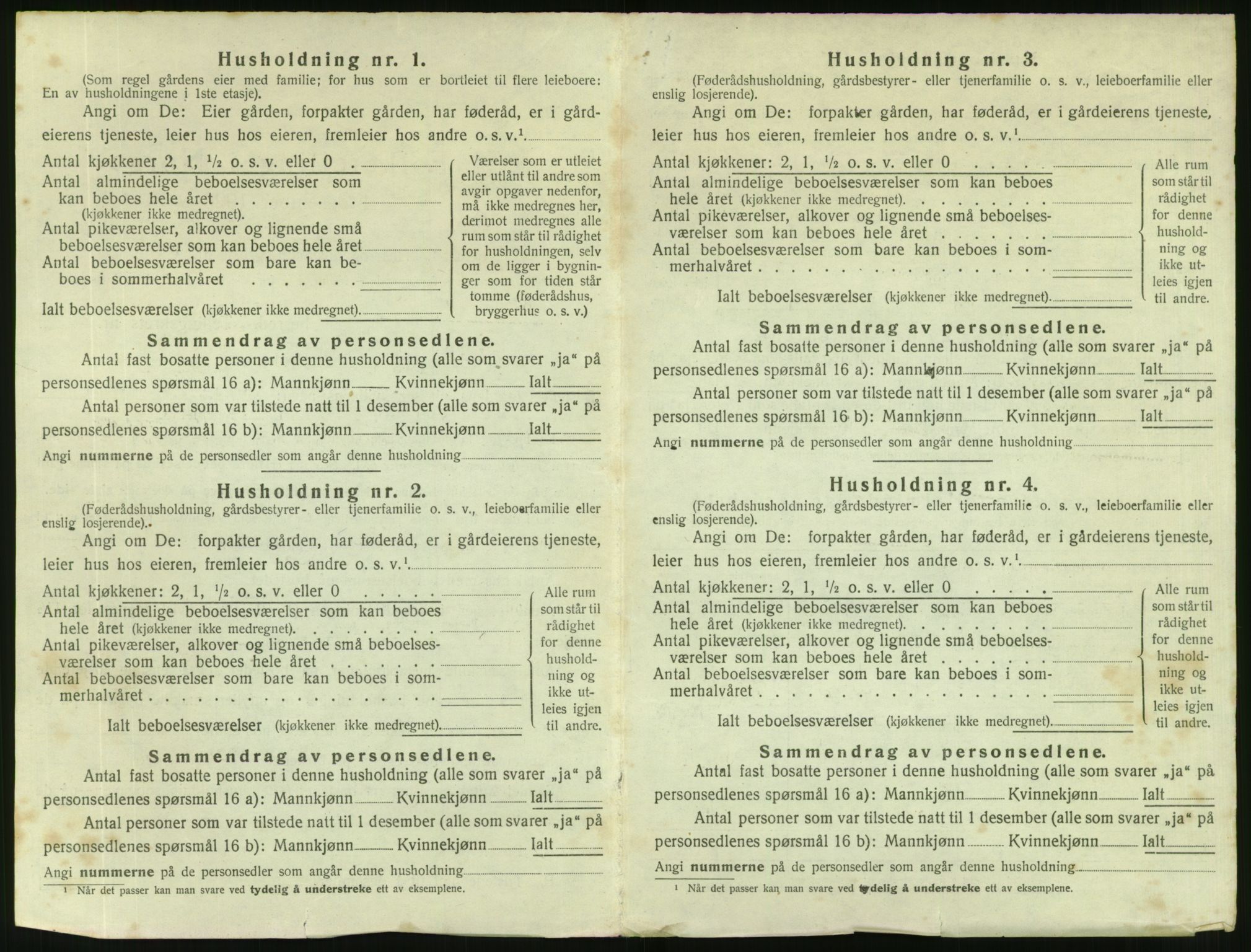 SAT, 1920 census for Vanylven, 1920, p. 460