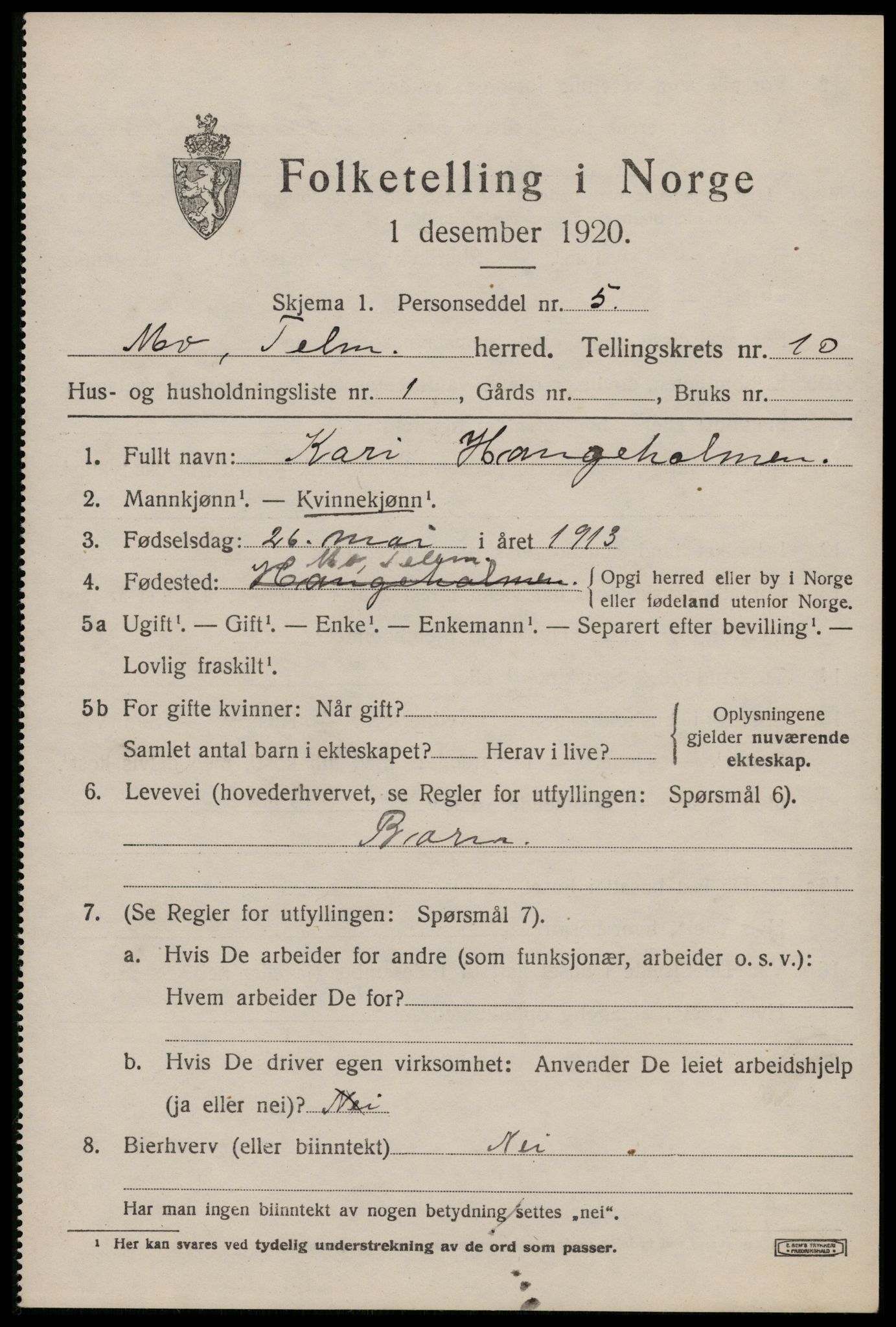 SAKO, 1920 census for Mo, 1920, p. 3762