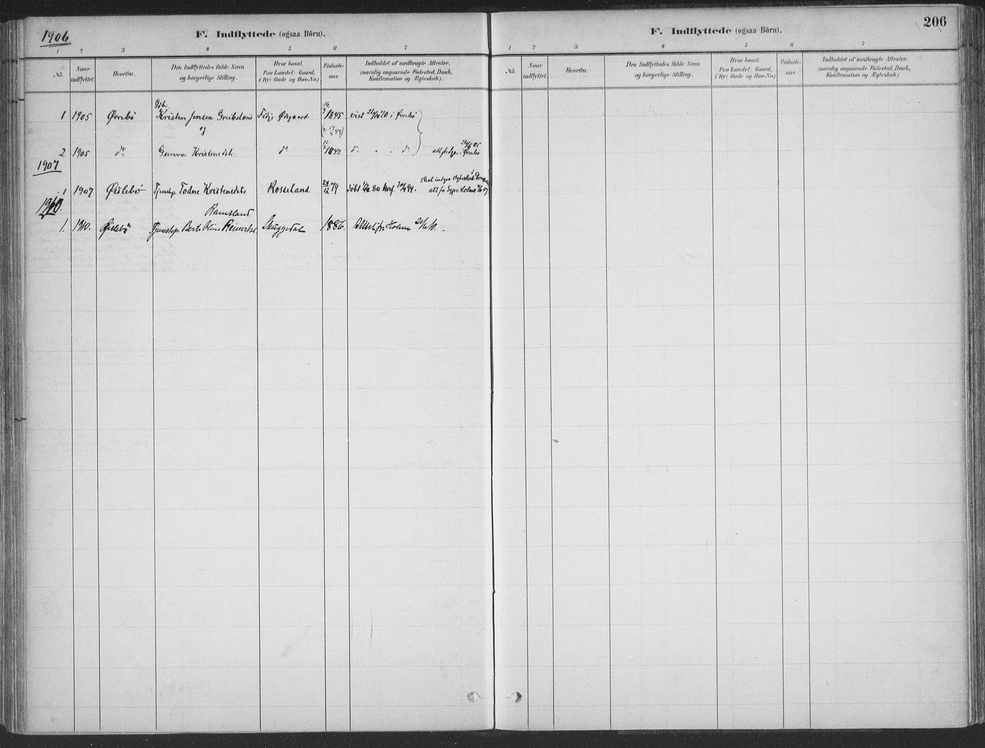 Søgne sokneprestkontor, SAK/1111-0037/F/Fa/Faa/L0003: Parish register (official) no. A 3, 1883-1910, p. 206