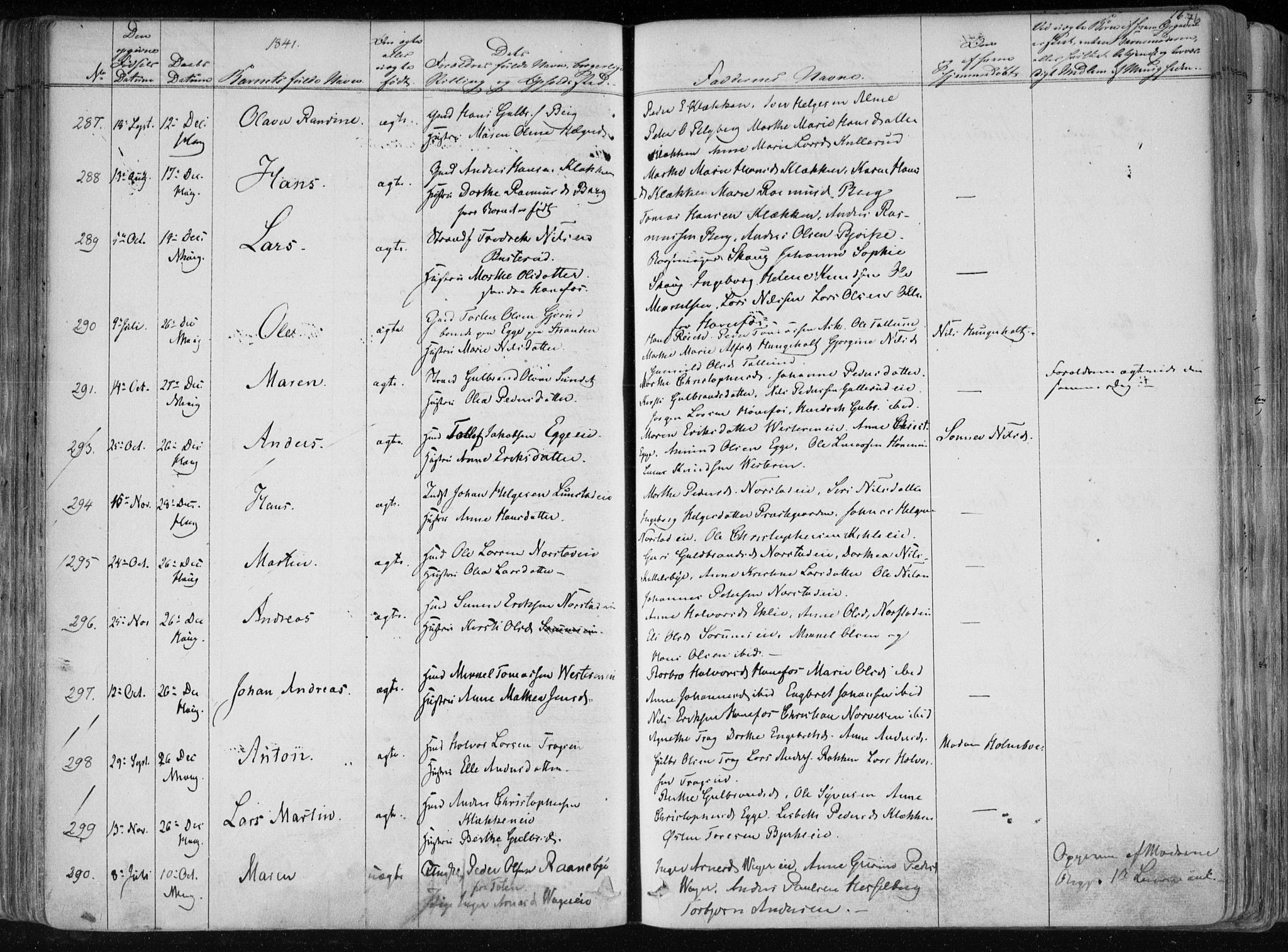 Norderhov kirkebøker, SAKO/A-237/F/Fa/L0010: Parish register (official) no. 10, 1837-1847, p. 76