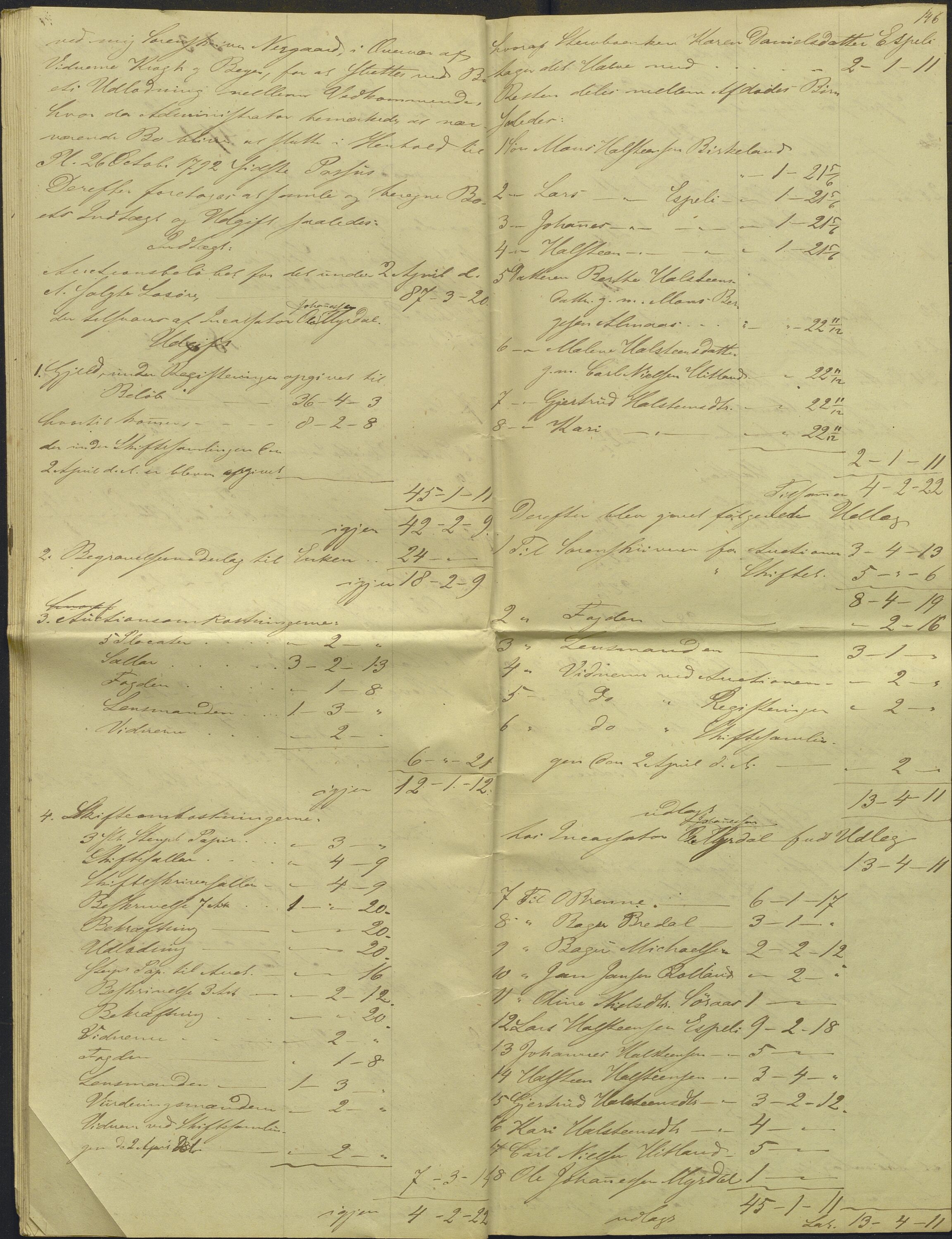 Nordhordland sorenskrivar, AV/SAB-A-2901/1/H/Hd/Hdb/L0001: Konsept til utlodningar, 1850-1852, p. 169