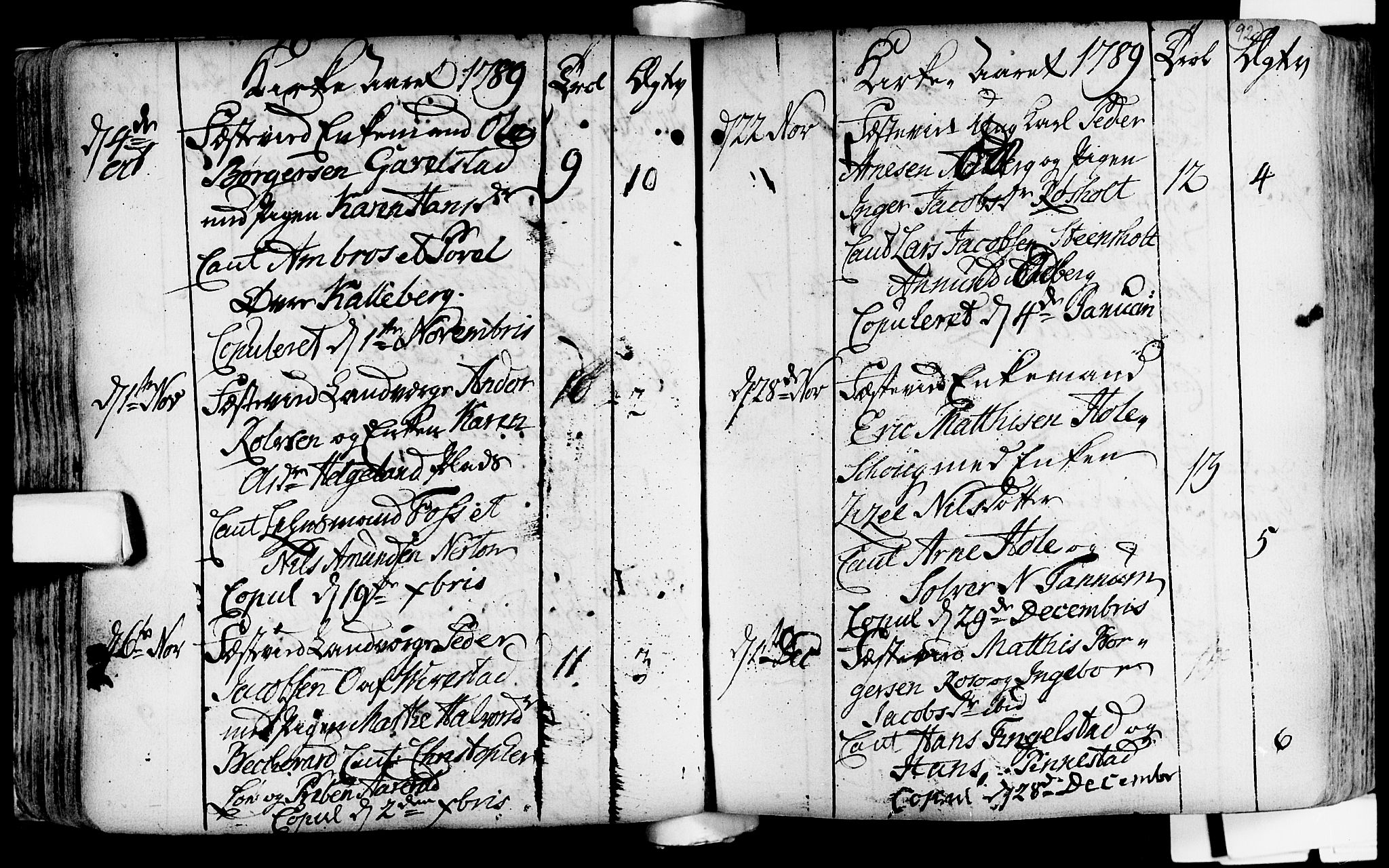 Lardal kirkebøker, SAKO/A-350/F/Fa/L0004: Parish register (official) no. i 4, 1733-1815, p. 92