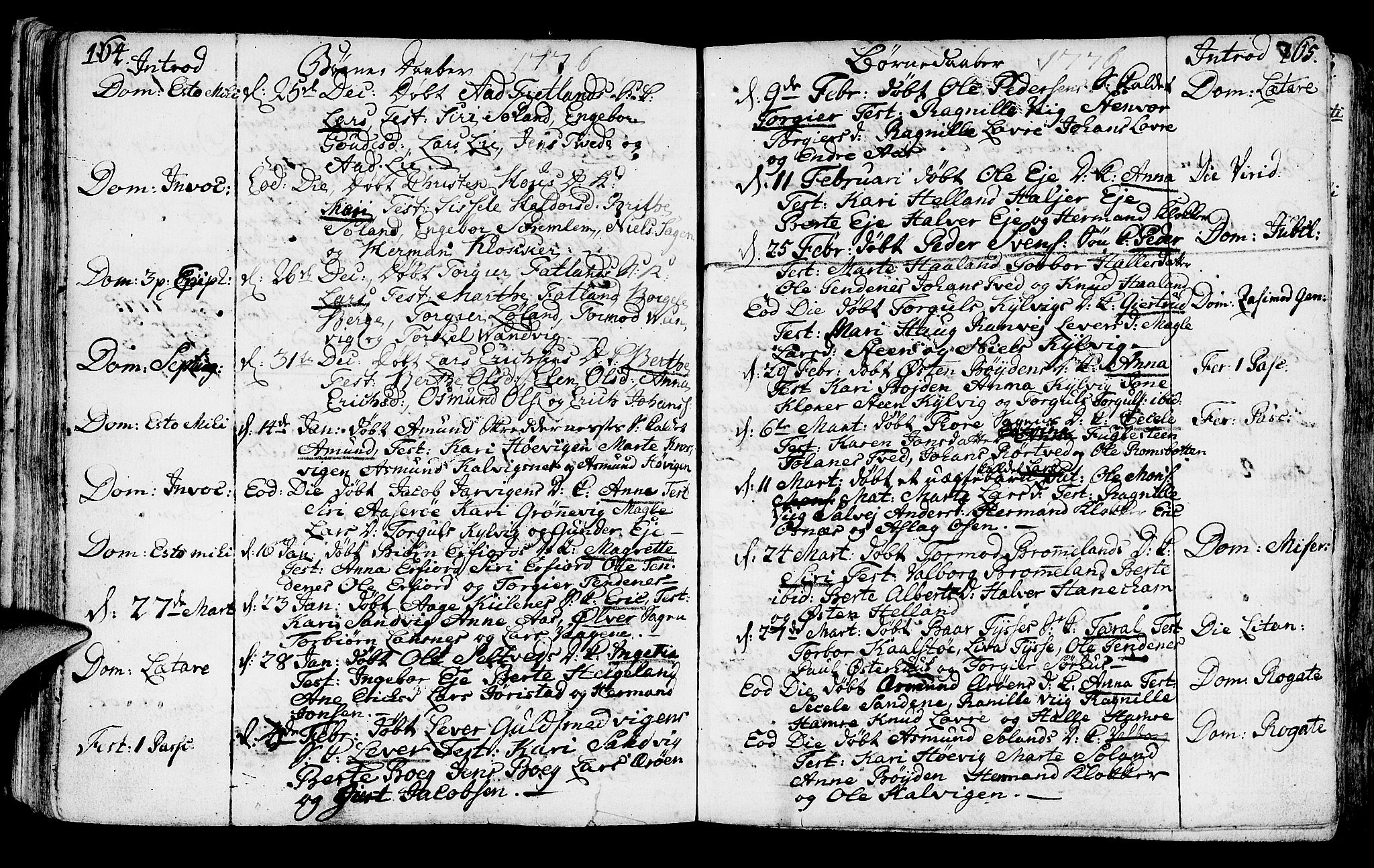 Jelsa sokneprestkontor, SAST/A-101842/01/IV: Parish register (official) no. A 3, 1768-1796, p. 164-165