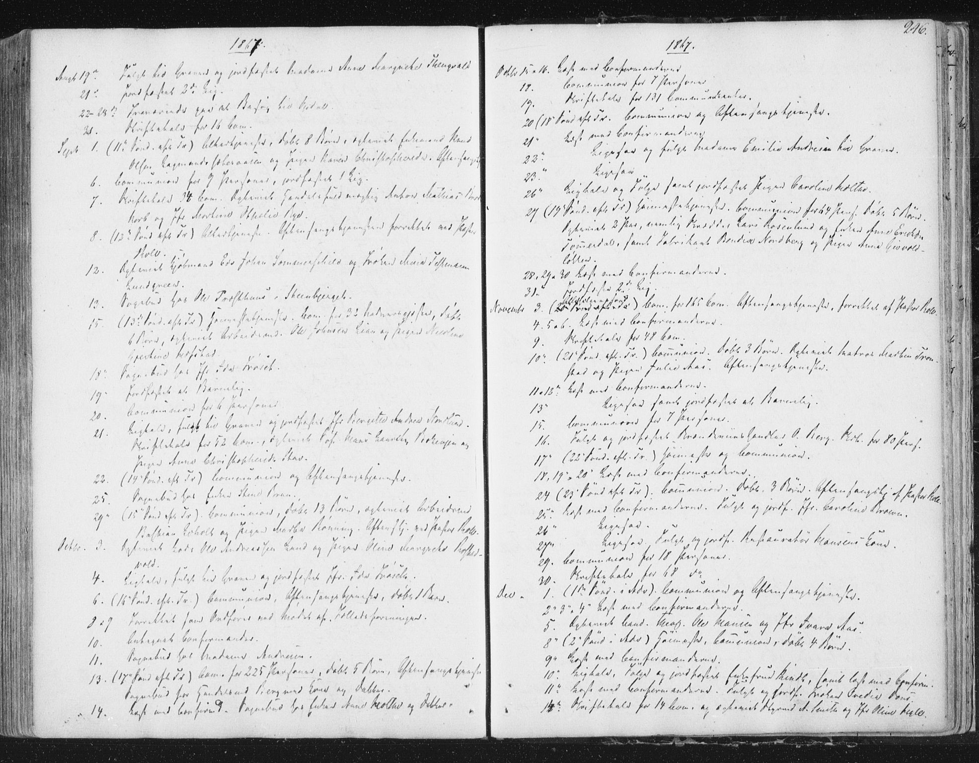 Ministerialprotokoller, klokkerbøker og fødselsregistre - Sør-Trøndelag, SAT/A-1456/602/L0127: Curate's parish register no. 602B01, 1821-1875, p. 246