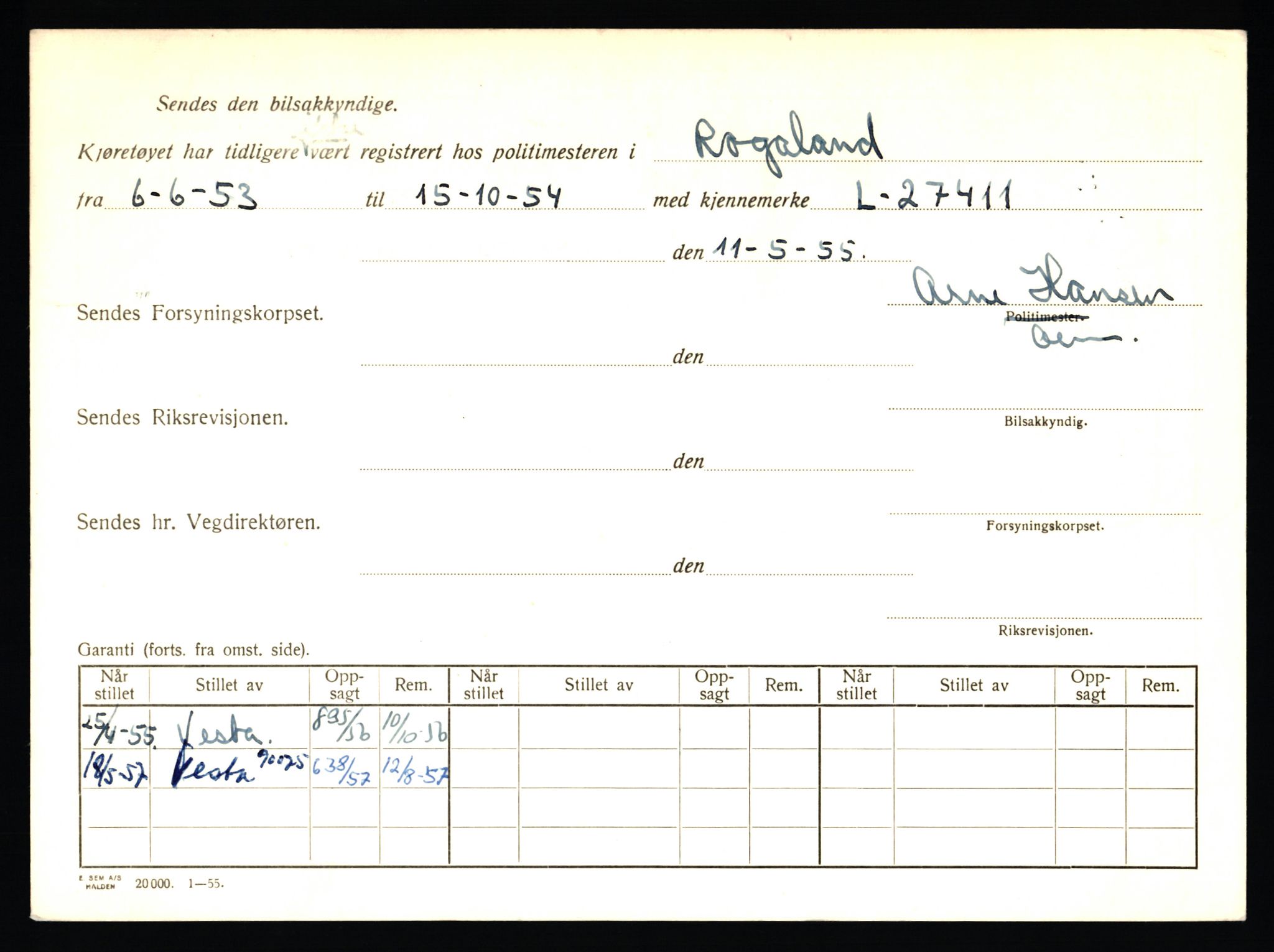 Stavanger trafikkstasjon, AV/SAST-A-101942/0/F/L0006: L-1700 - L-2149, 1930-1971, p. 200
