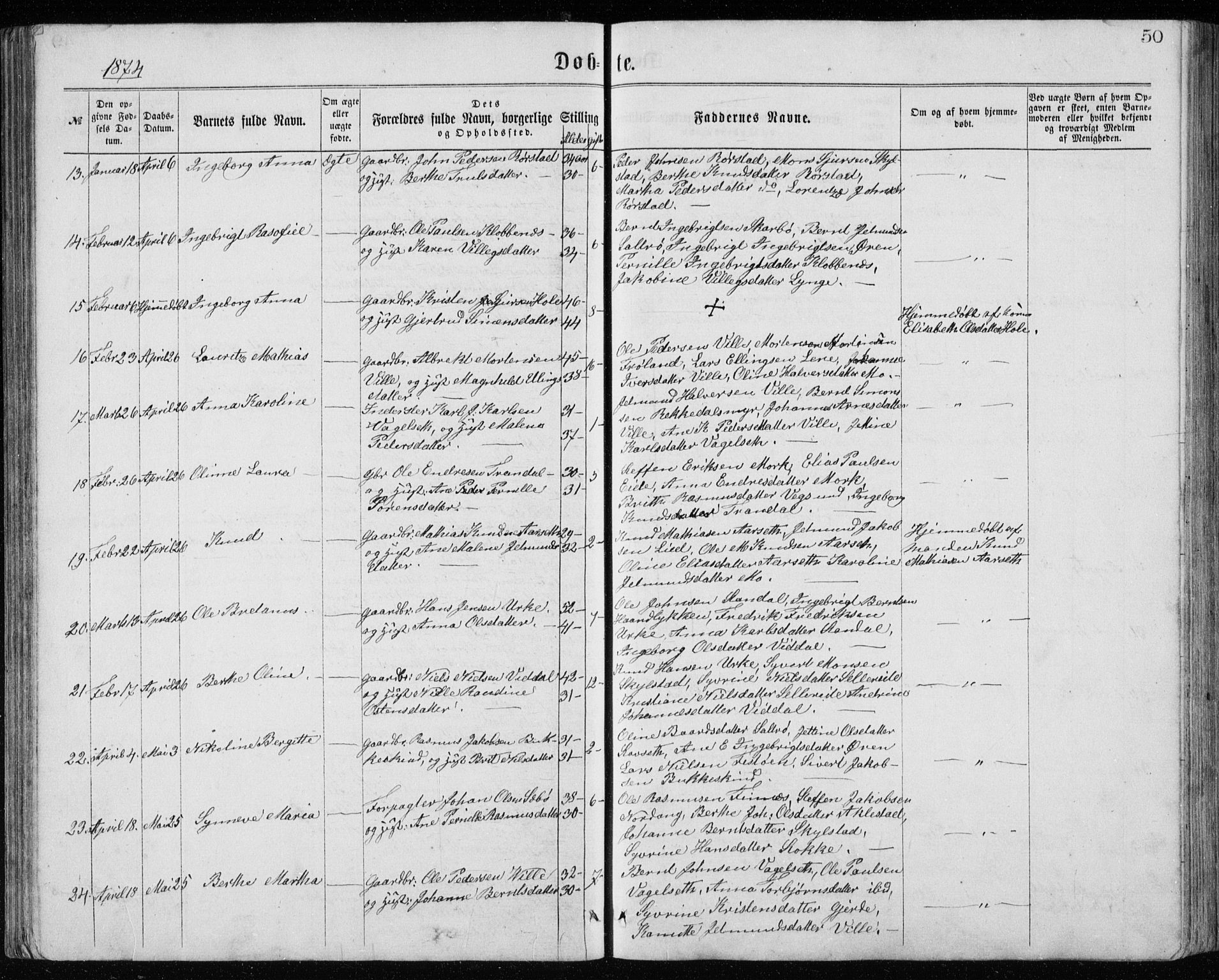 Ministerialprotokoller, klokkerbøker og fødselsregistre - Møre og Romsdal, AV/SAT-A-1454/515/L0214: Parish register (copy) no. 515C01, 1865-1883, p. 50