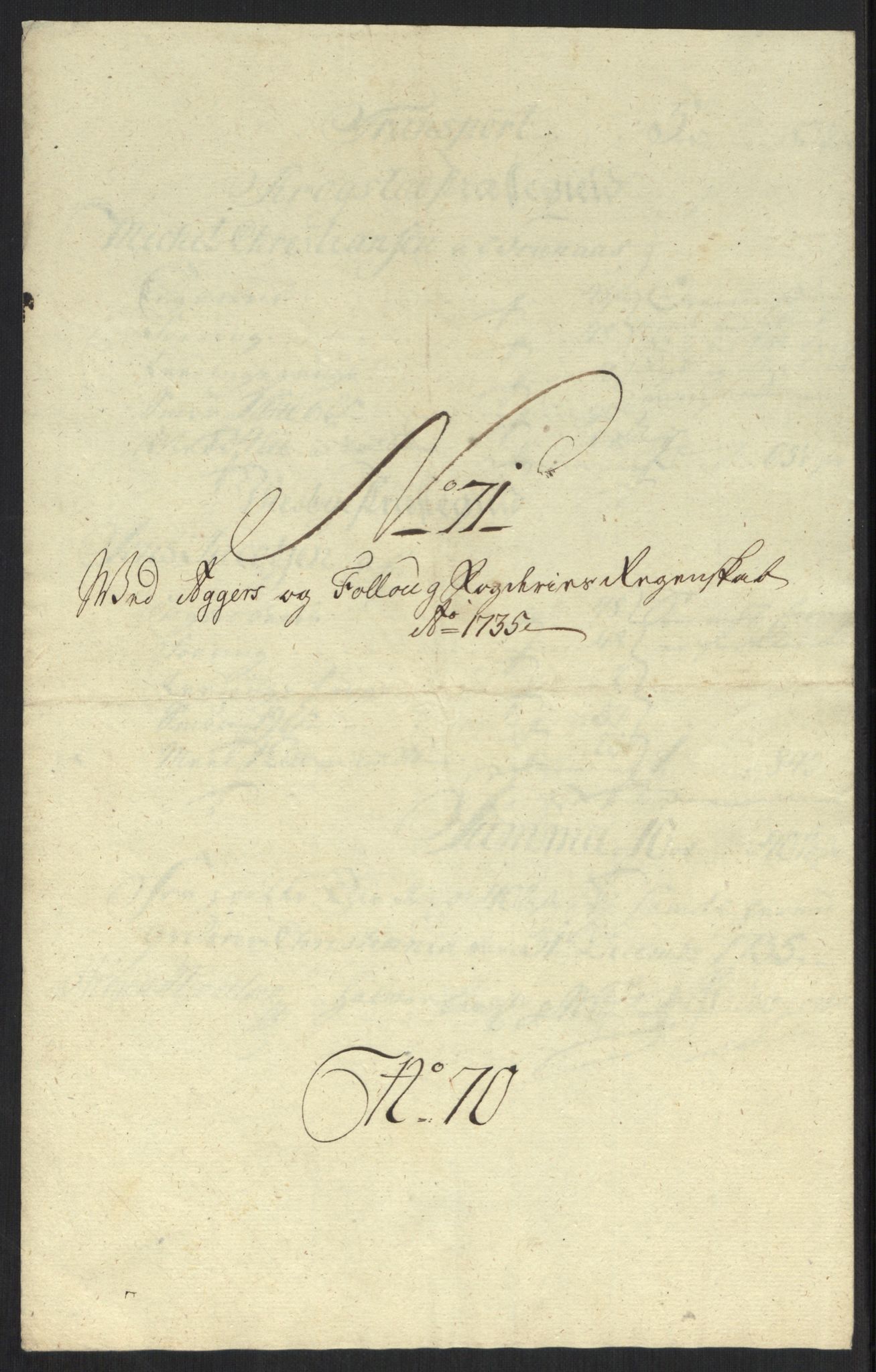 Rentekammeret inntil 1814, Reviderte regnskaper, Fogderegnskap, AV/RA-EA-4092/R10/L0474: Fogderegnskap Aker og Follo, 1735, p. 208