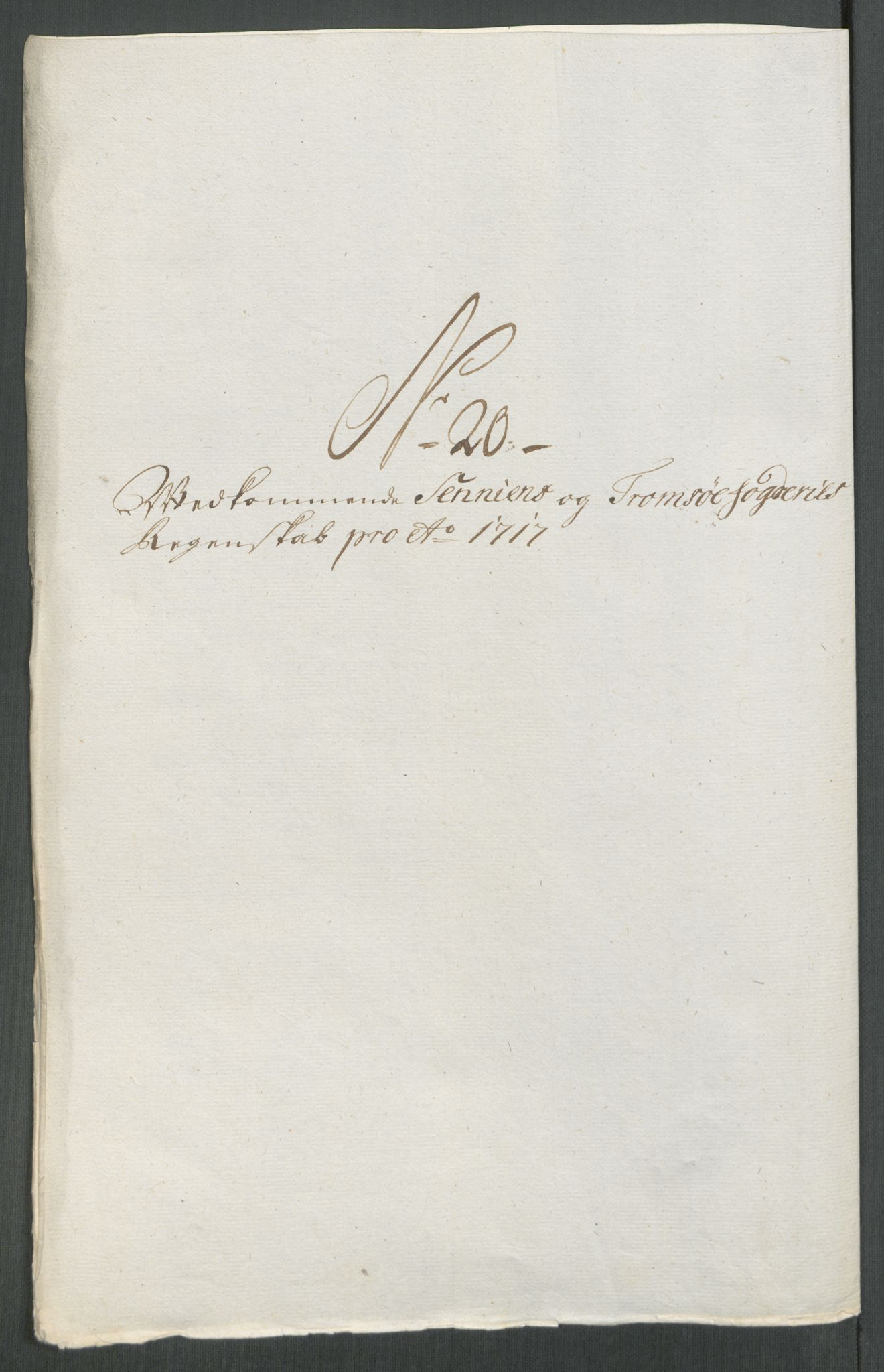 Rentekammeret inntil 1814, Reviderte regnskaper, Fogderegnskap, AV/RA-EA-4092/R68/L4763: Fogderegnskap Senja og Troms, 1717, p. 197