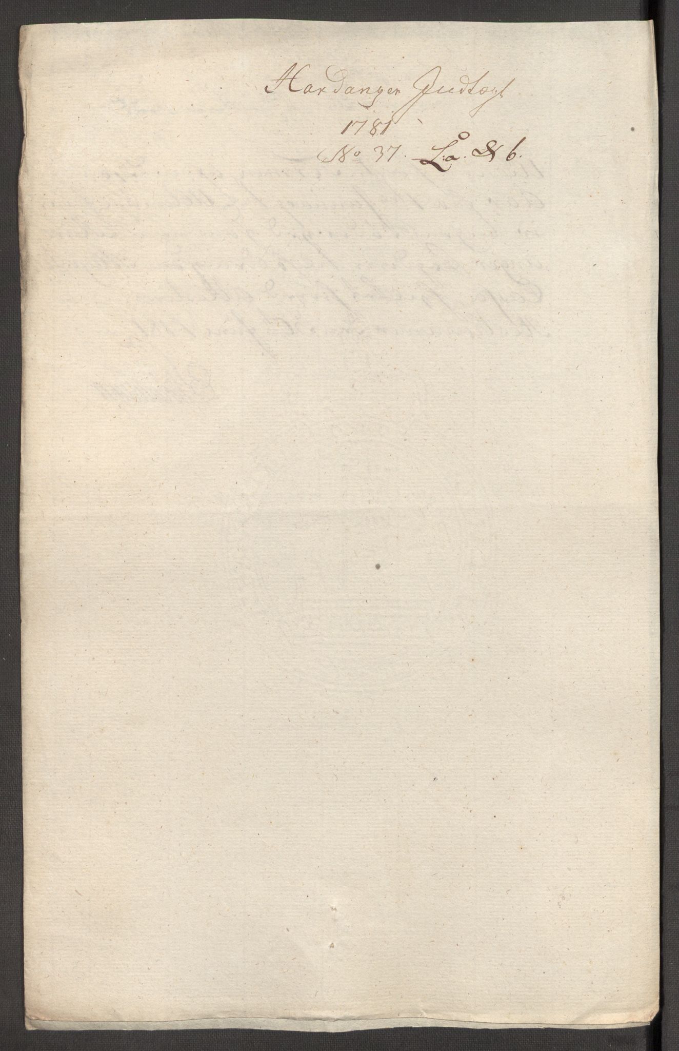 Rentekammeret inntil 1814, Reviderte regnskaper, Fogderegnskap, RA/EA-4092/R48/L3097: Fogderegnskap Sunnhordland og Hardanger, 1781, p. 258