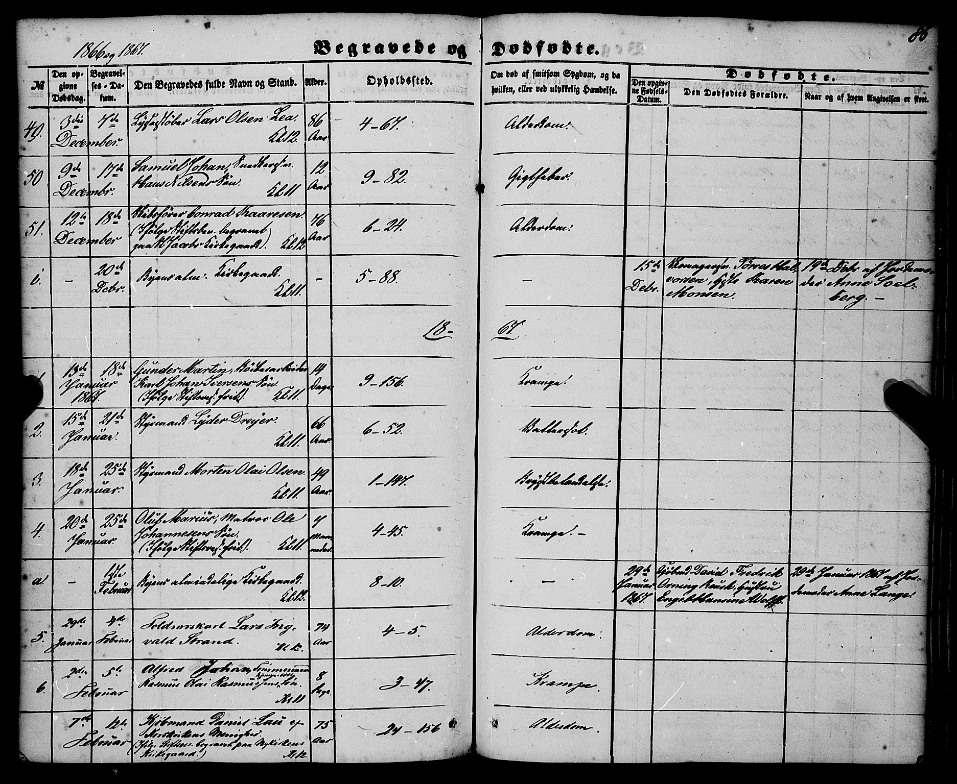 Nykirken Sokneprestembete, SAB/A-77101/H/Haa/L0042: Parish register (official) no. E 2, 1850-1868, p. 86