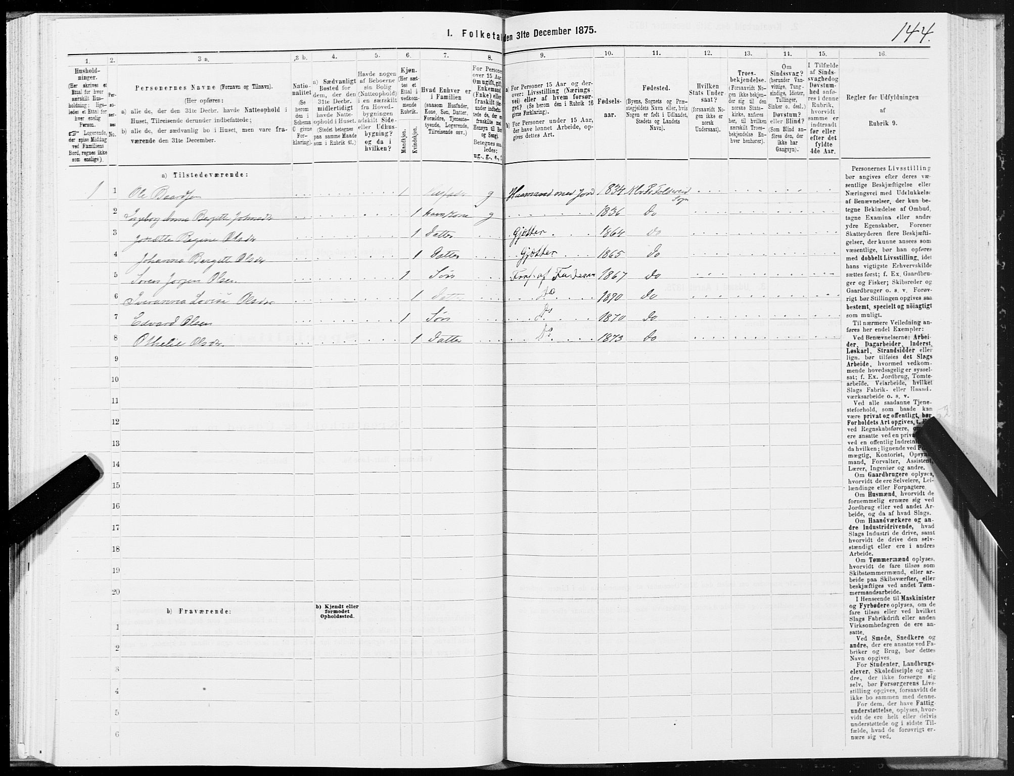 SAT, 1875 census for 1811P Bindal, 1875, p. 1144