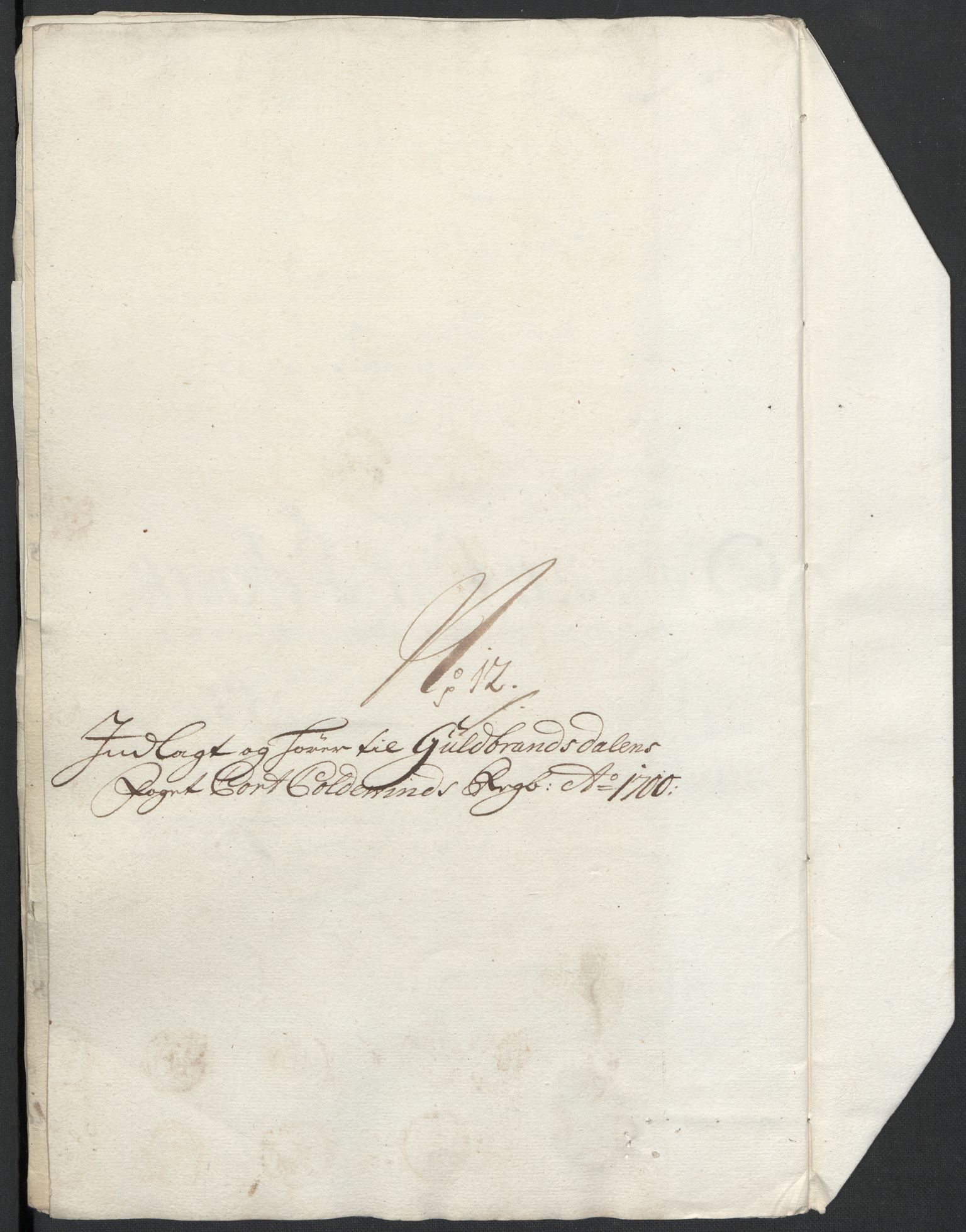 Rentekammeret inntil 1814, Reviderte regnskaper, Fogderegnskap, AV/RA-EA-4092/R17/L1173: Fogderegnskap Gudbrandsdal, 1700, p. 147