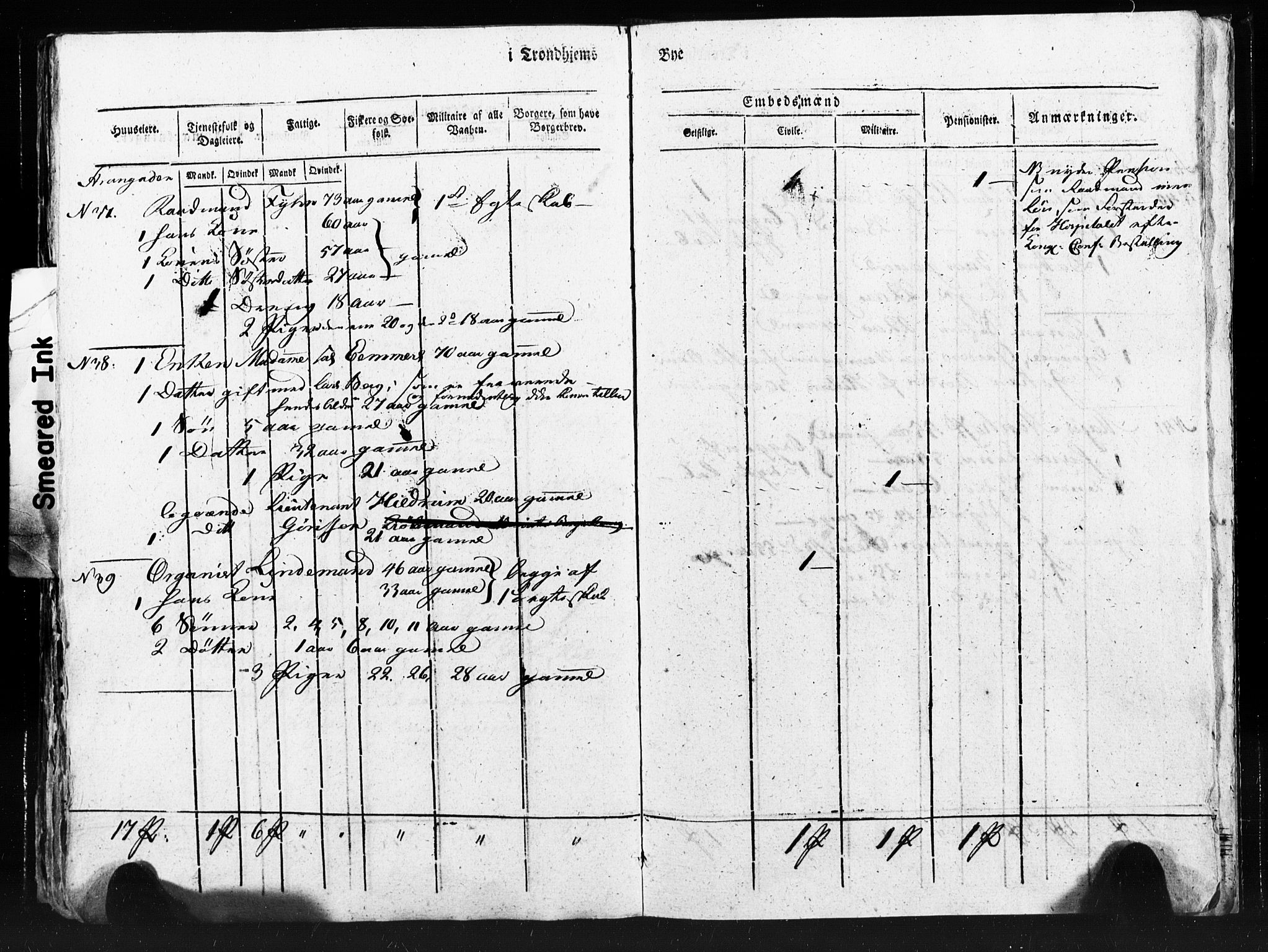 SAT, Census 1815 for Trondheim (transcript), 1815, p. 173