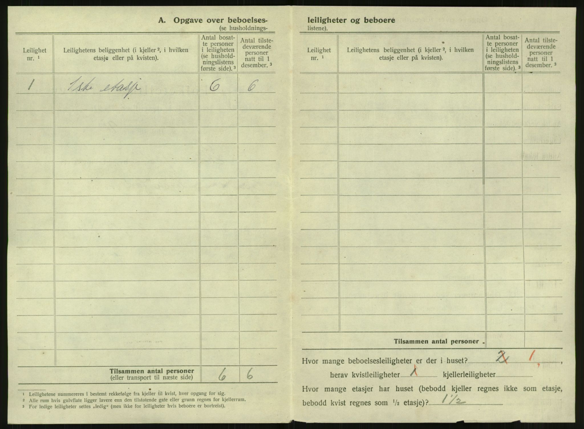 SAT, 1920 census for Steinkjer, 1920, p. 249