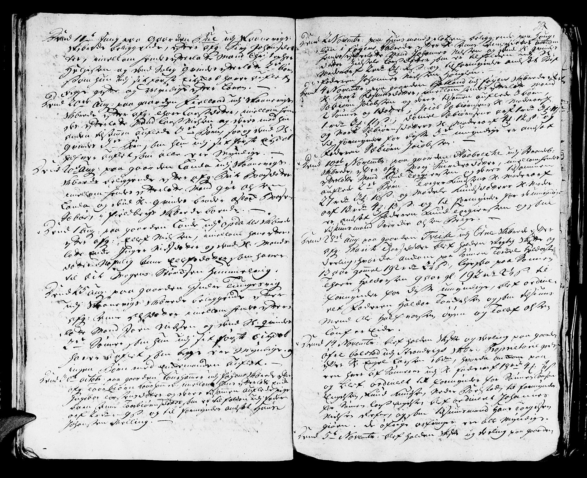 Stiftamtmannen i Bergen, AV/SAB-A-100006/F/Fd/Fdd/0001 / Lnr. 1970 - Sunnhordland, 1731-1745, p. 28b-29a