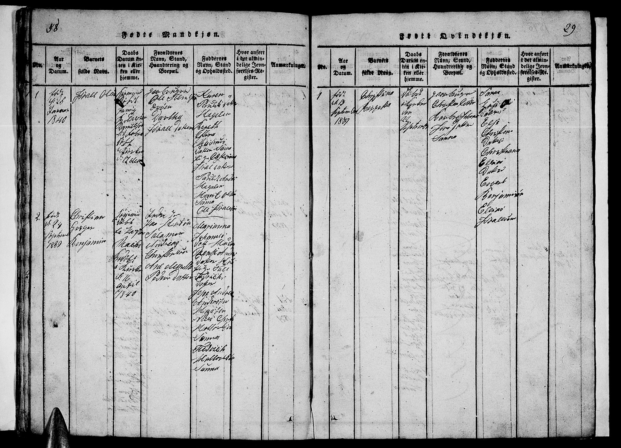 Ministerialprotokoller, klokkerbøker og fødselsregistre - Nordland, AV/SAT-A-1459/840/L0581: Parish register (copy) no. 840C01, 1820-1873, p. 58-59