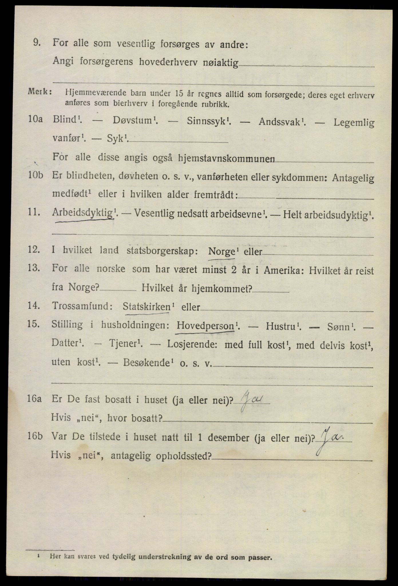 SAKO, 1920 census for Sem, 1920, p. 10802