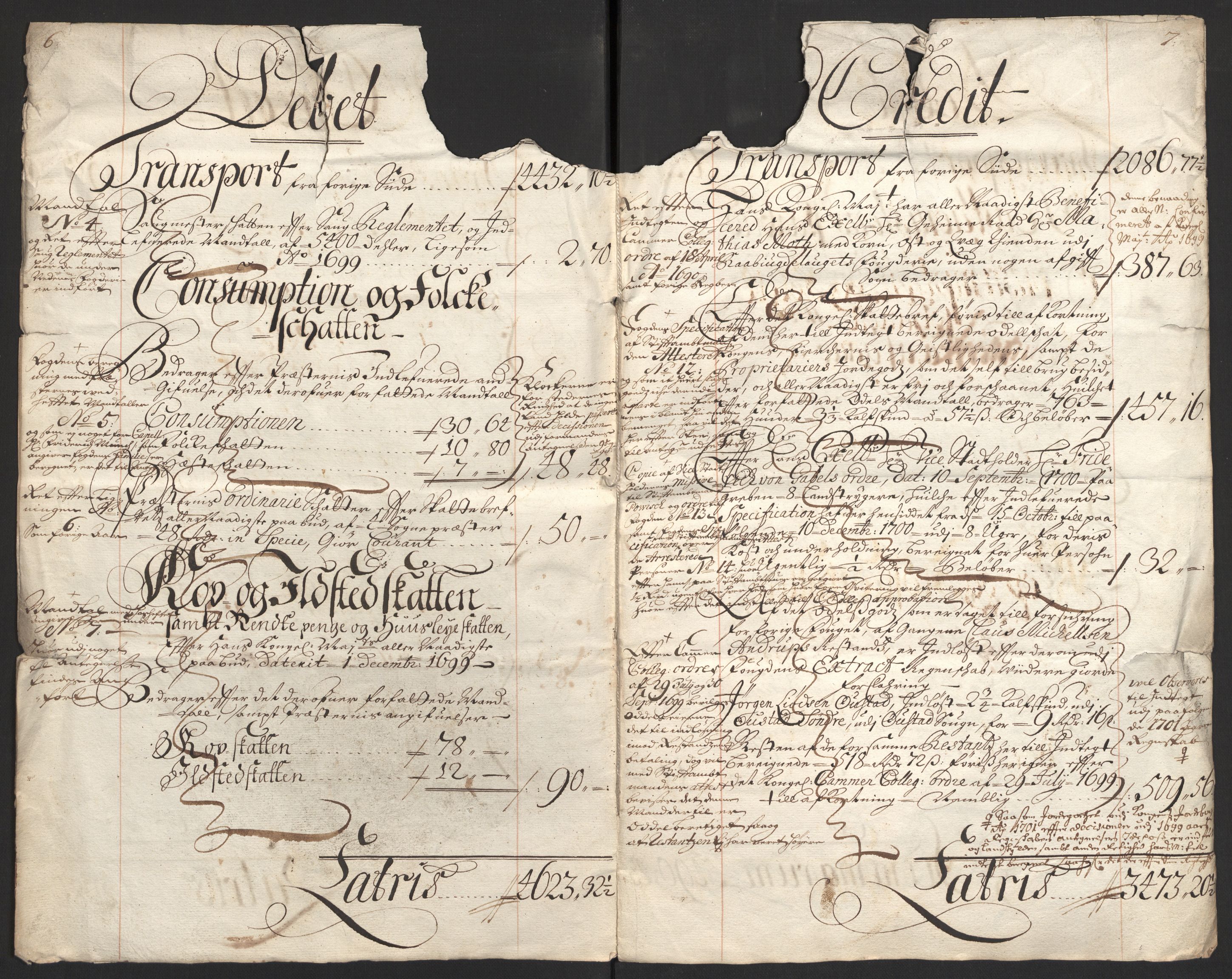 Rentekammeret inntil 1814, Reviderte regnskaper, Fogderegnskap, RA/EA-4092/R40/L2446: Fogderegnskap Råbyggelag, 1700-1702, p. 6