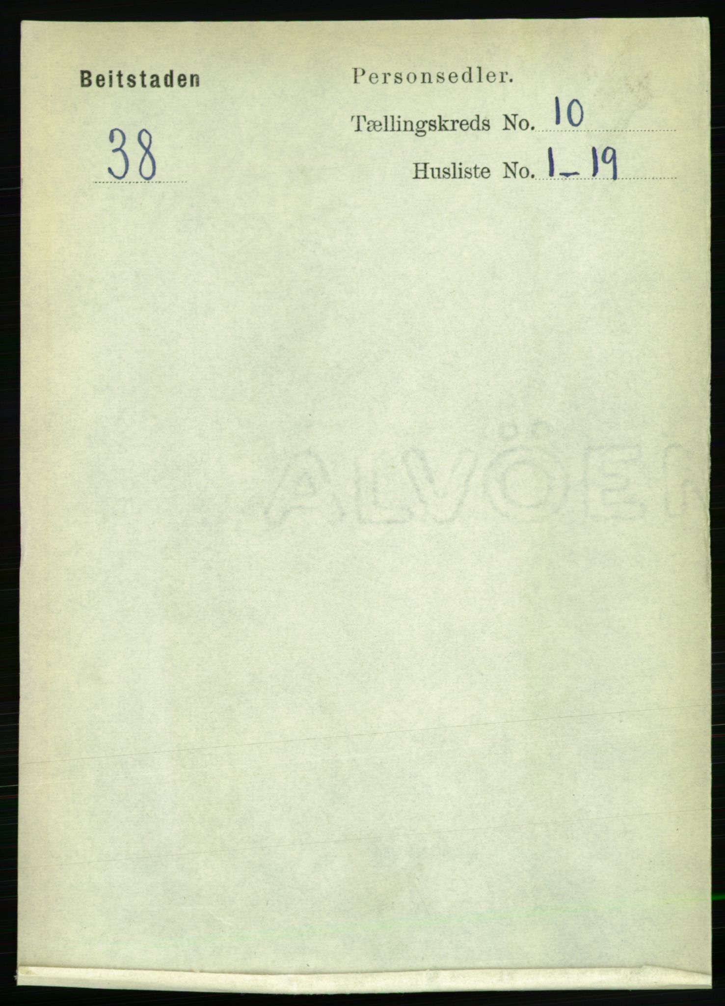 RA, 1891 census for 1727 Beitstad, 1891, p. 2731