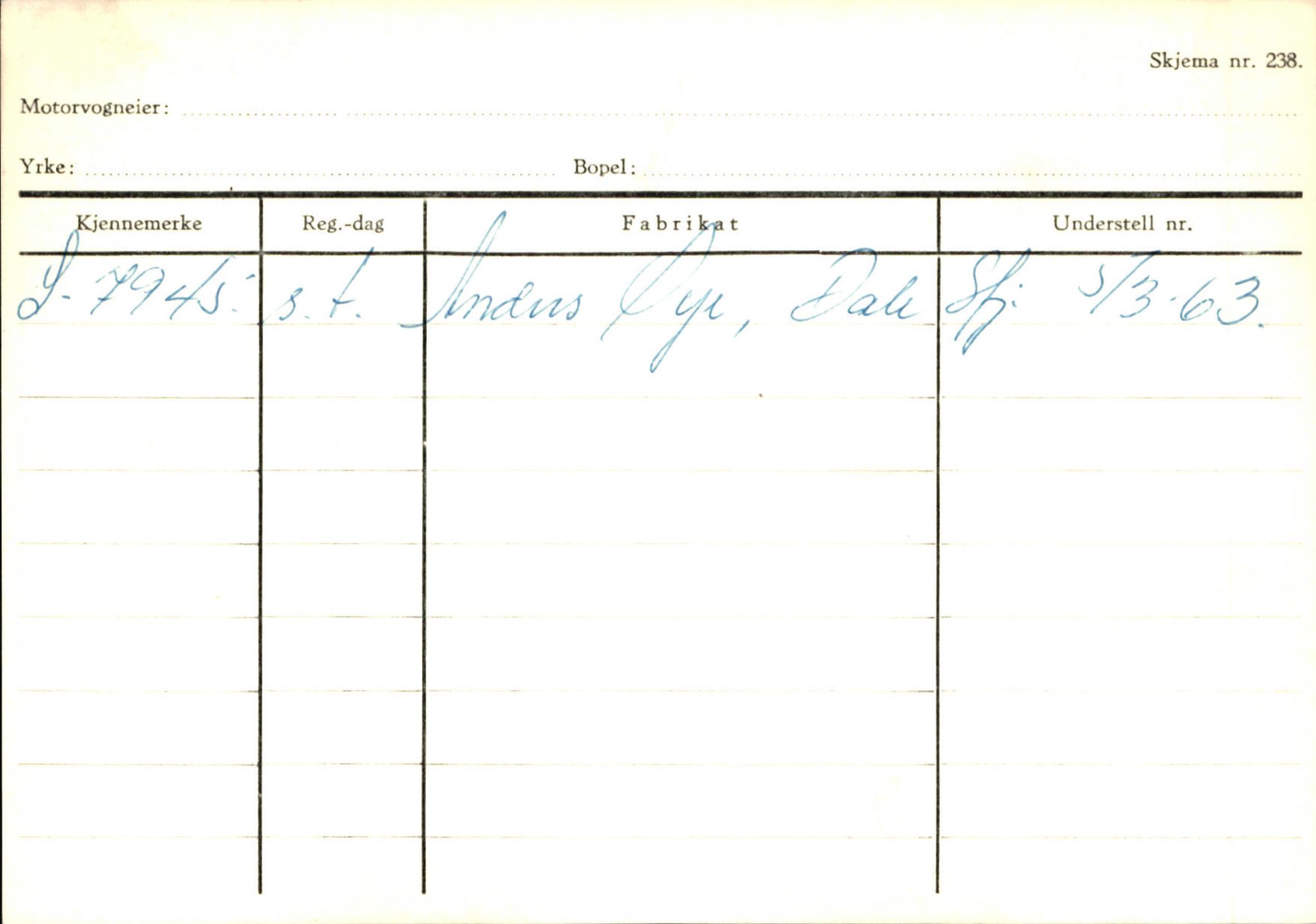 Statens vegvesen, Sogn og Fjordane vegkontor, SAB/A-5301/4/F/L0126: Eigarregister Fjaler M-Å. Leikanger A-Å, 1945-1975, p. 535