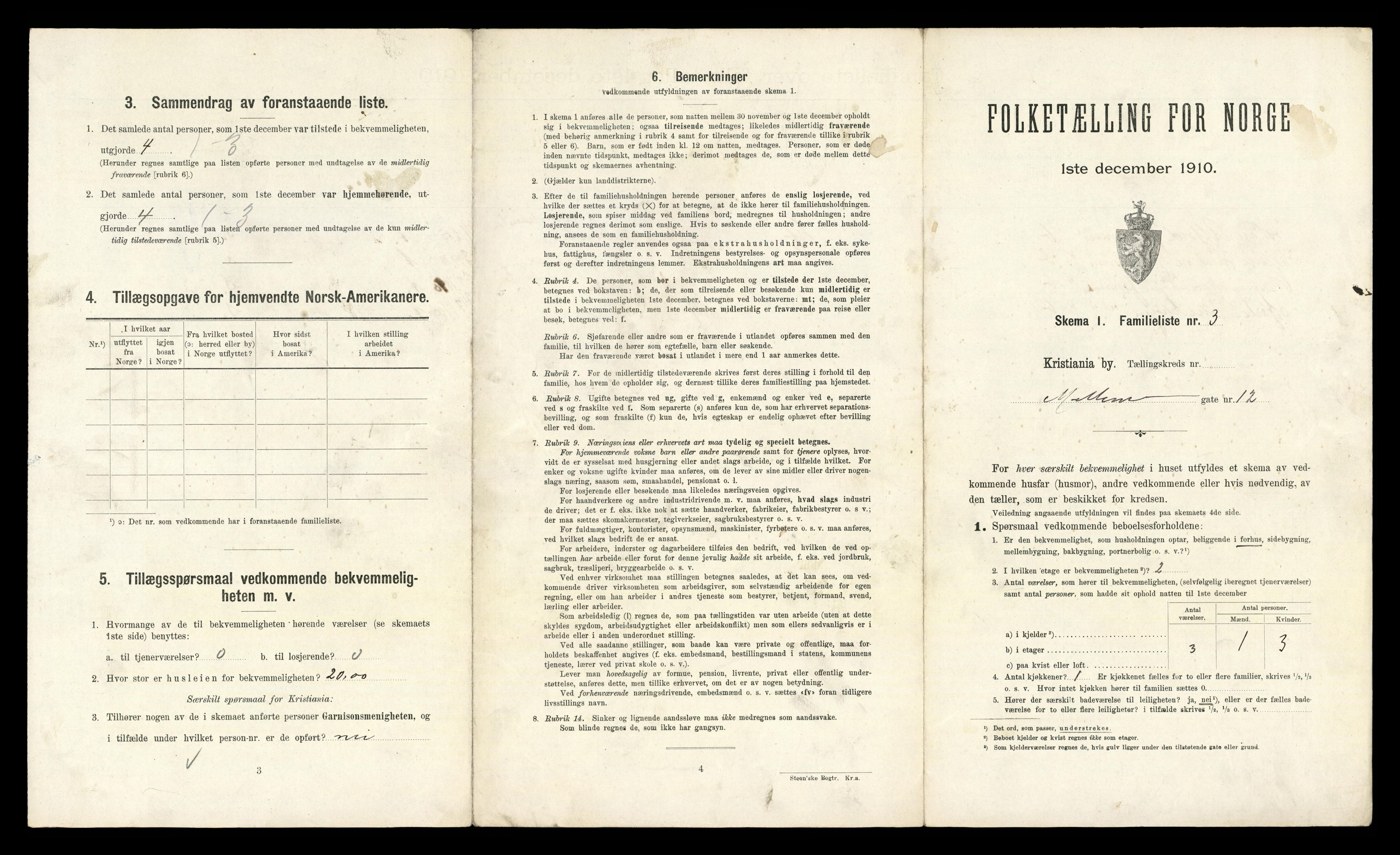 RA, 1910 census for Kristiania, 1910, p. 63491