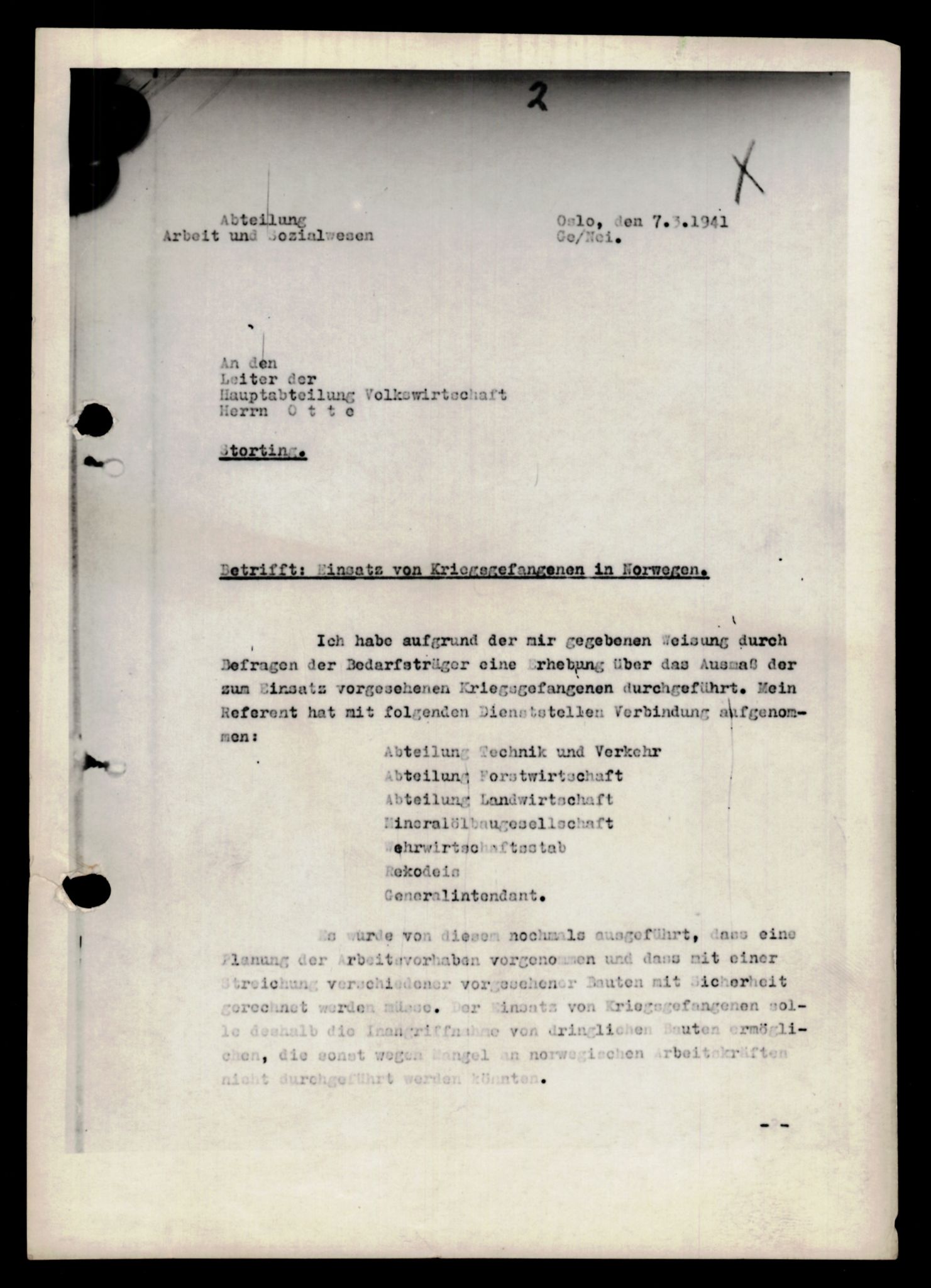 Forsvarets Overkommando. 2 kontor. Arkiv 11.4. Spredte tyske arkivsaker, AV/RA-RAFA-7031/D/Dar/Darb/L0011: Reichskommissariat - Hauptabteilung Volkswirtschaft, 1941-1944, p. 44