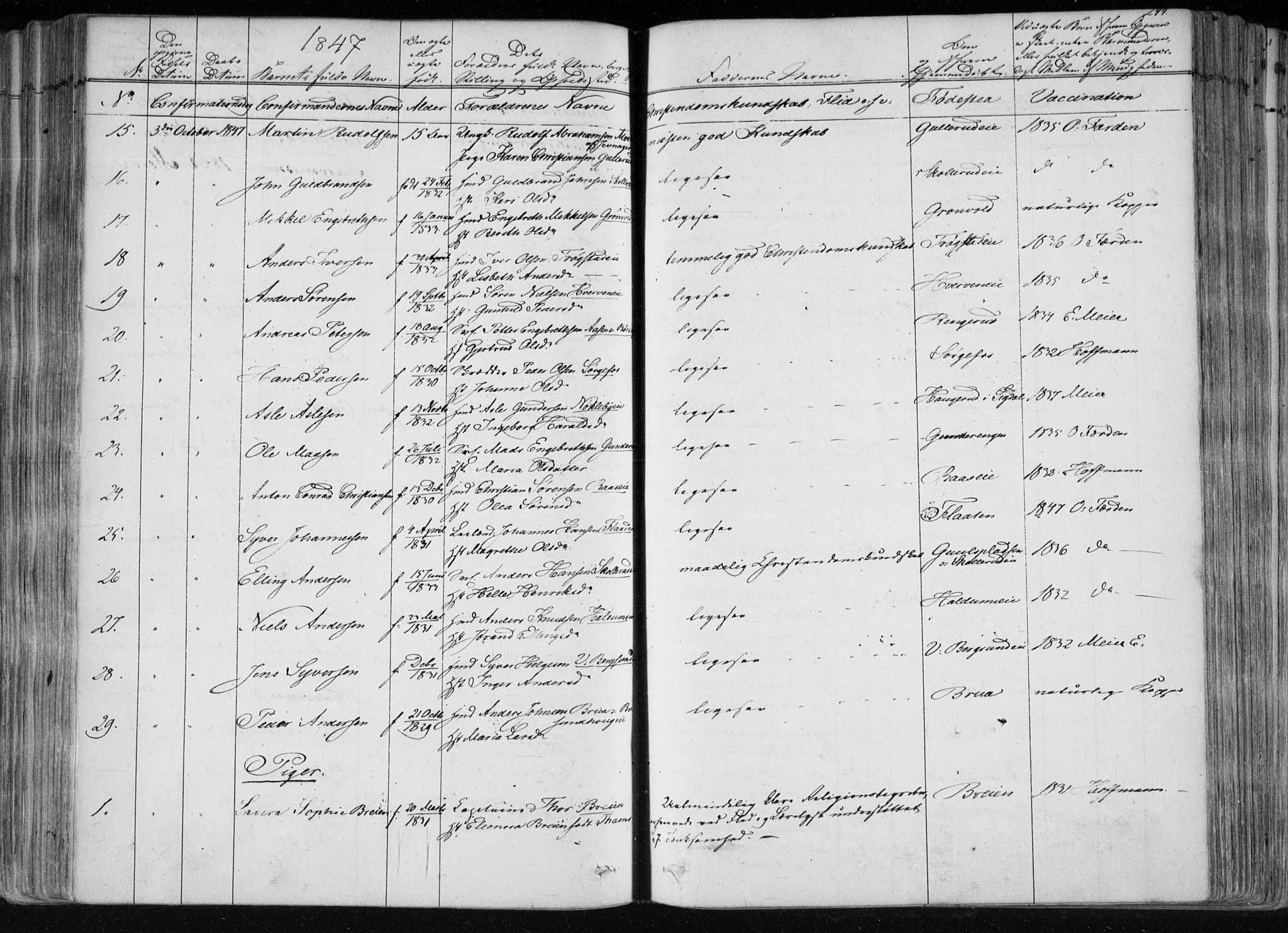 Norderhov kirkebøker, AV/SAKO-A-237/F/Fa/L0010: Parish register (official) no. 10, 1837-1847, p. 244