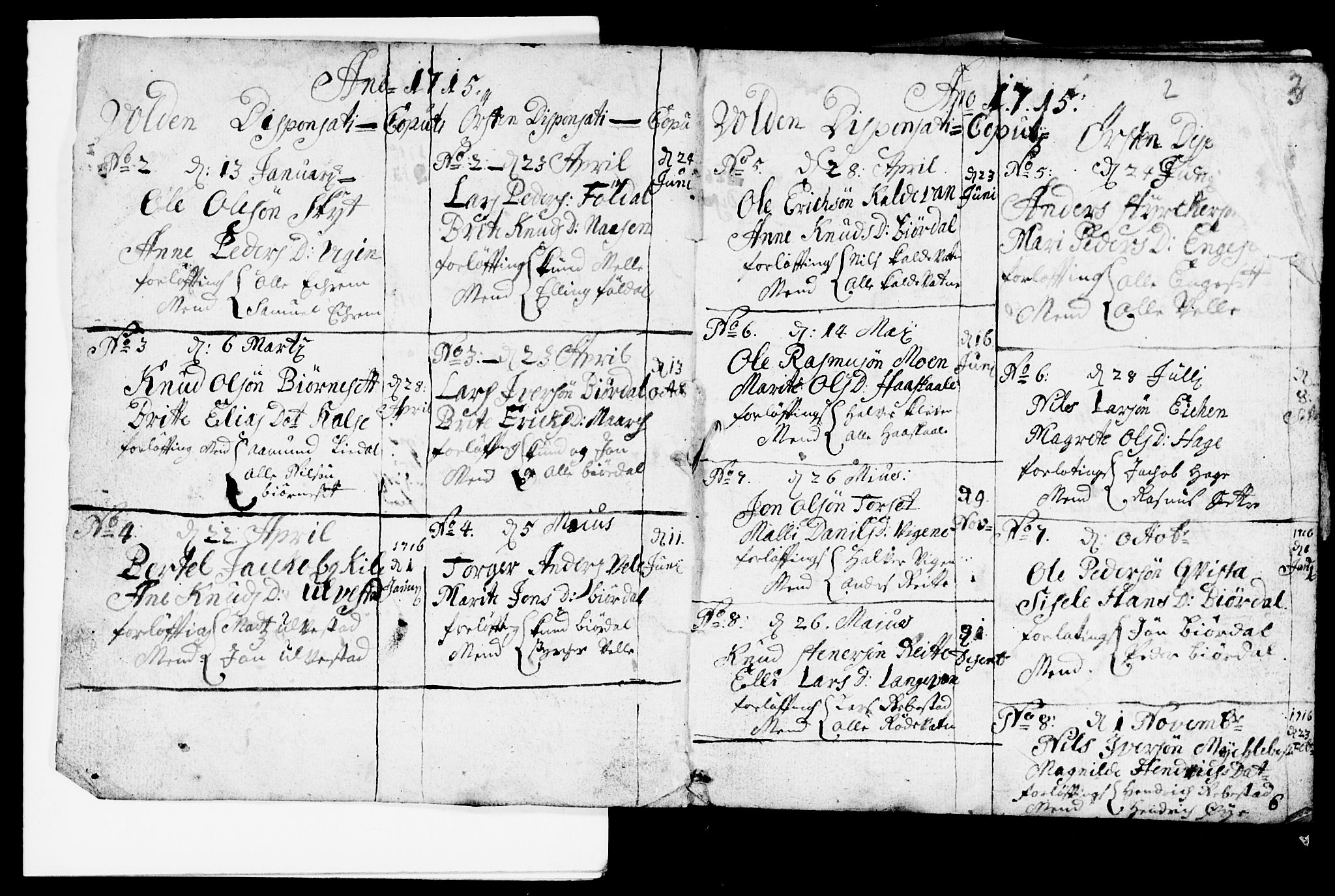 Ministerialprotokoller, klokkerbøker og fødselsregistre - Møre og Romsdal, AV/SAT-A-1454/511/L0134: Parish register (official) no. 511A01, 1713-1720, p. 3