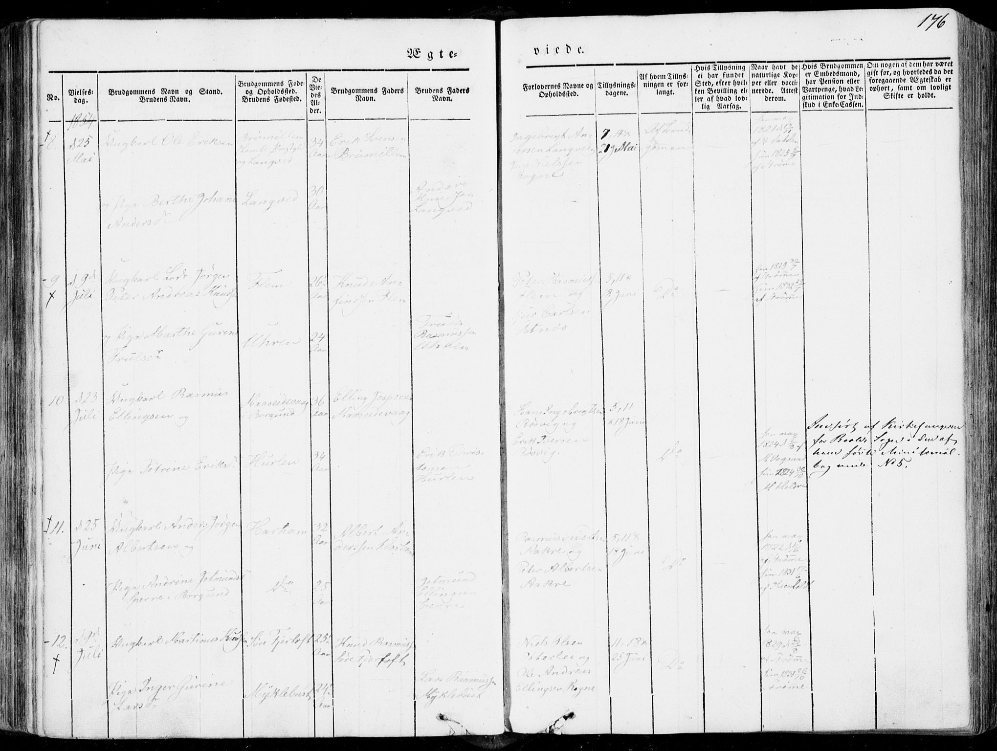 Ministerialprotokoller, klokkerbøker og fødselsregistre - Møre og Romsdal, SAT/A-1454/536/L0497: Parish register (official) no. 536A06, 1845-1865, p. 176