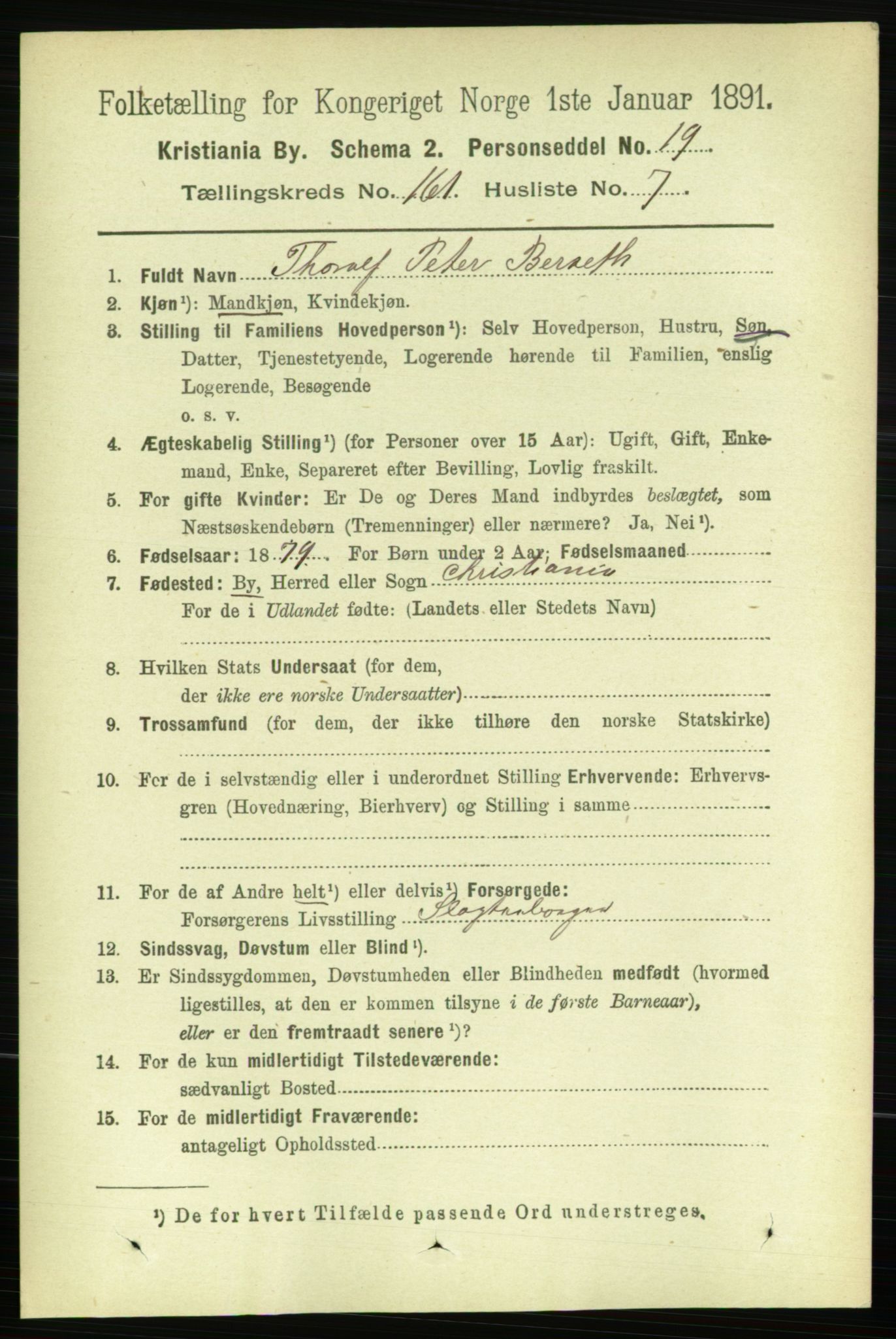 RA, 1891 census for 0301 Kristiania, 1891, p. 91739