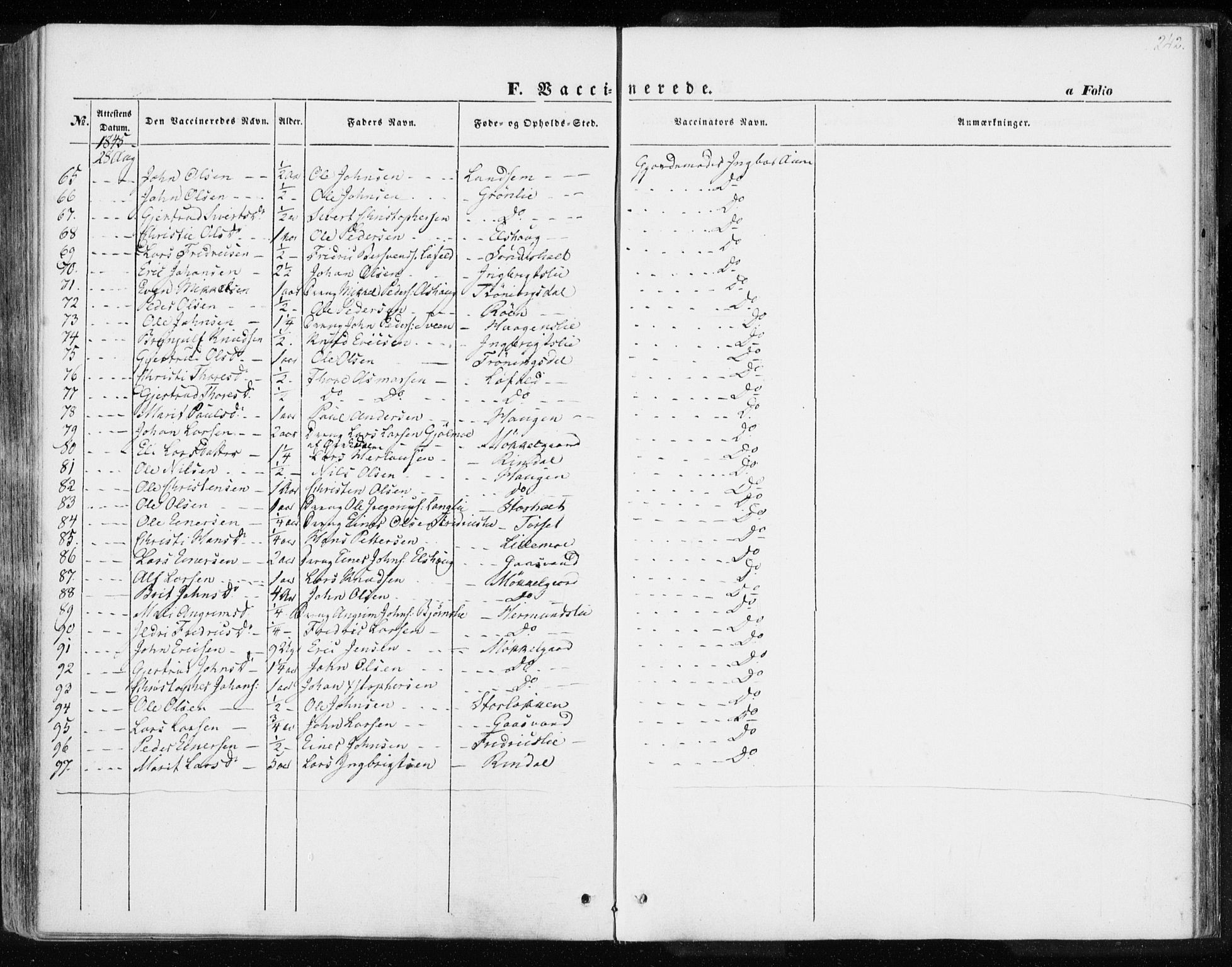 Ministerialprotokoller, klokkerbøker og fødselsregistre - Møre og Romsdal, AV/SAT-A-1454/595/L1043: Parish register (official) no. 595A05, 1843-1851, p. 242