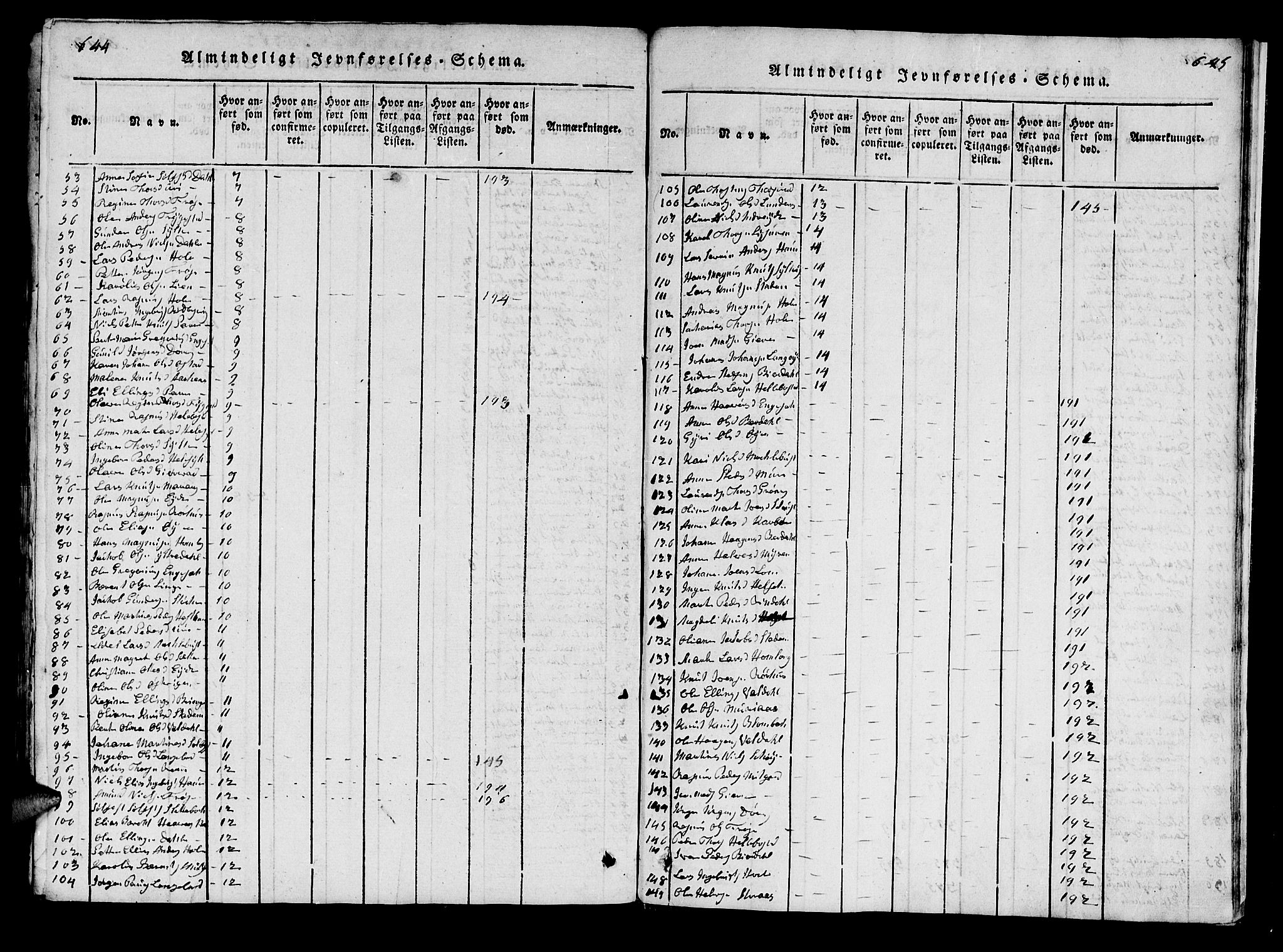 Ministerialprotokoller, klokkerbøker og fødselsregistre - Møre og Romsdal, SAT/A-1454/519/L0246: Parish register (official) no. 519A05, 1817-1834, p. 644-645