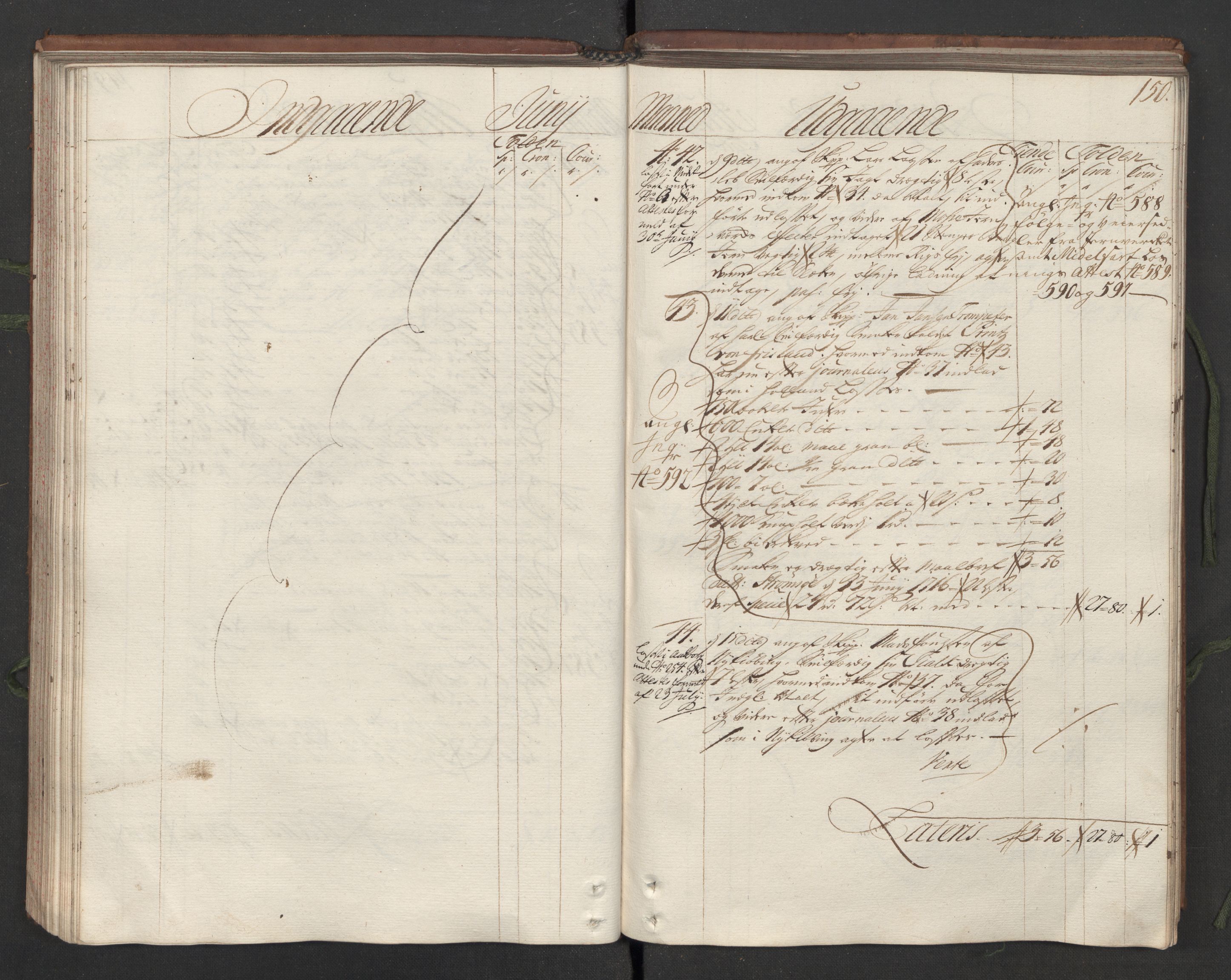 Generaltollkammeret, tollregnskaper, AV/RA-EA-5490/R05/L0012/0001: Tollregnskaper Moss, Son, Krokstad / Hovedtollbok, 1731, p. 149b-150a