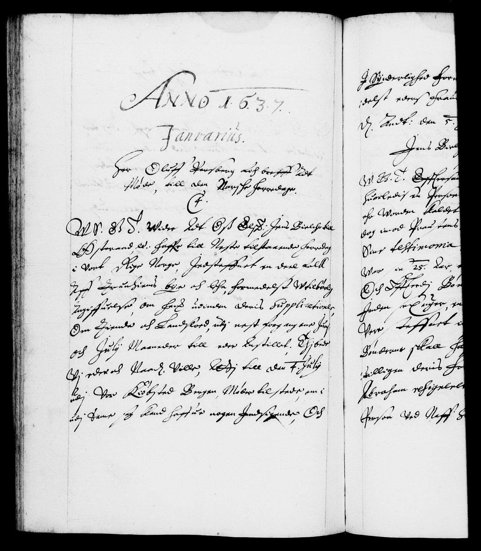 Danske Kanselli 1572-1799, RA/EA-3023/F/Fc/Fca/Fcab/L0006: Norske tegnelser (mikrofilm), 1634-1639, p. 246b