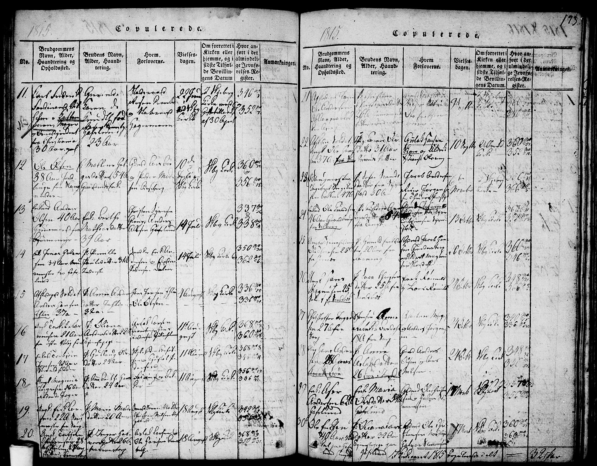 Skjeberg prestekontor Kirkebøker, SAO/A-10923/F/Fa/L0004: Parish register (official) no. I 4, 1815-1830, p. 193