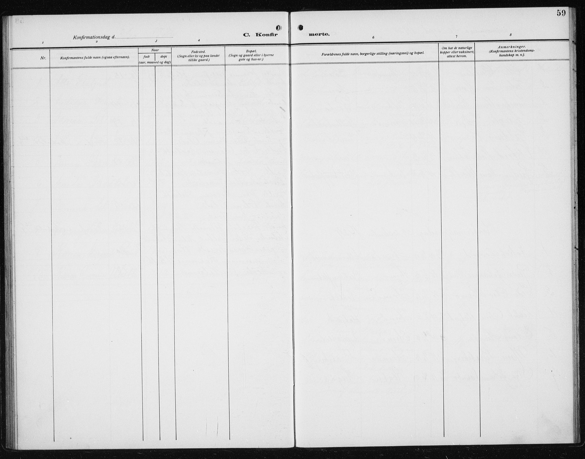 Ministerialprotokoller, klokkerbøker og fødselsregistre - Sør-Trøndelag, SAT/A-1456/608/L0342: Parish register (copy) no. 608C08, 1912-1938, p. 59