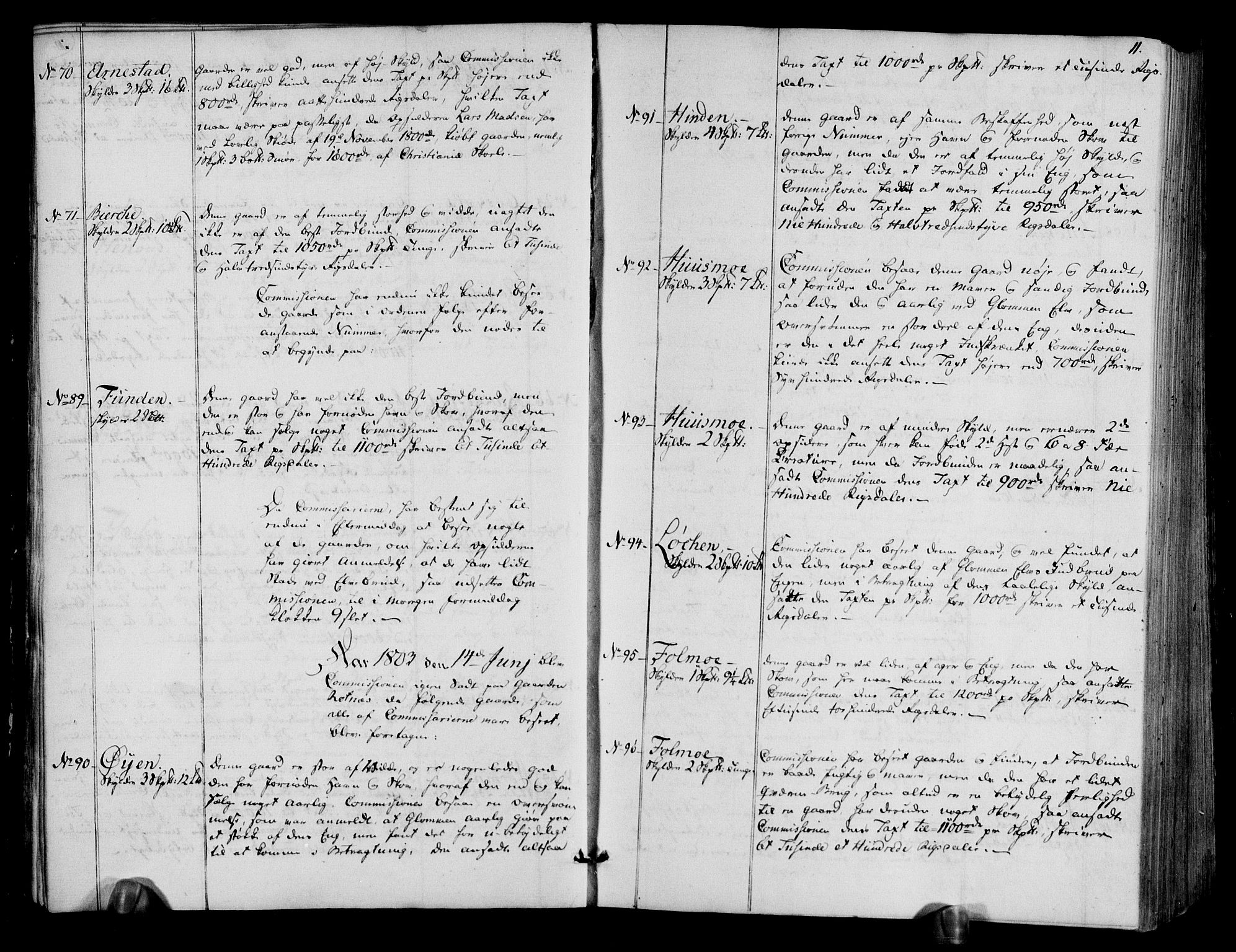 Rentekammeret inntil 1814, Realistisk ordnet avdeling, AV/RA-EA-4070/N/Ne/Nea/L0019: Øvre Romerike fogderi. Deliberasjonsprotokoll, 1803, p. 12